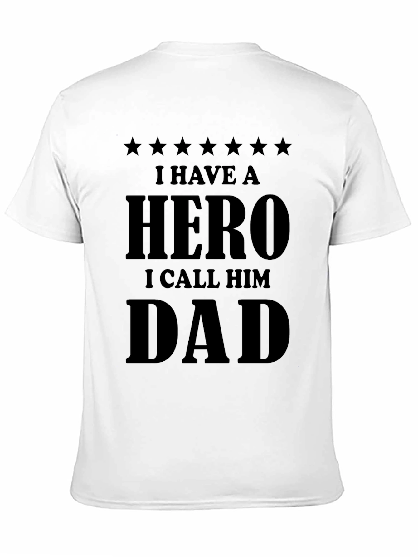Black Hero Dad Black Graphic T-Shirt view 11