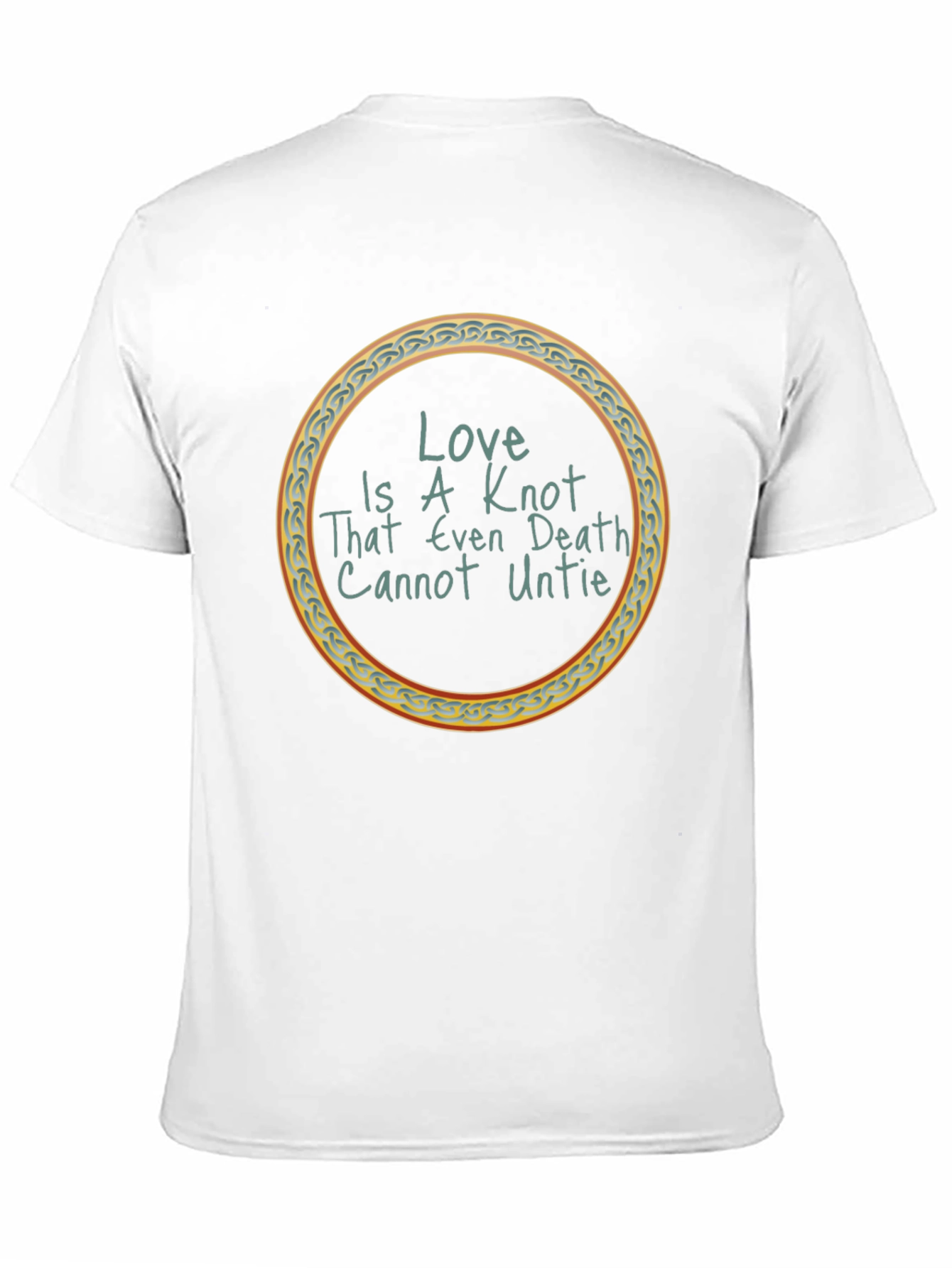 Black Love Knot T-Shirt: Even Death Cannot Untie view 11