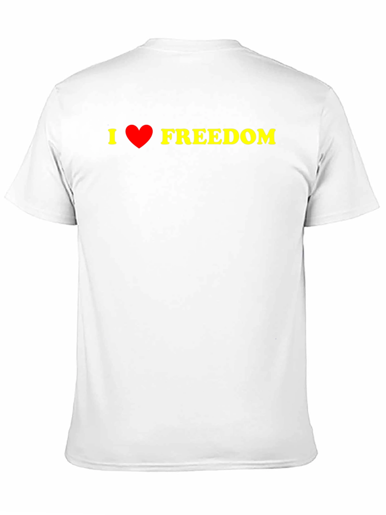Black I Love Freedom Graphic Tee - Black Casual T-Shirt view 11