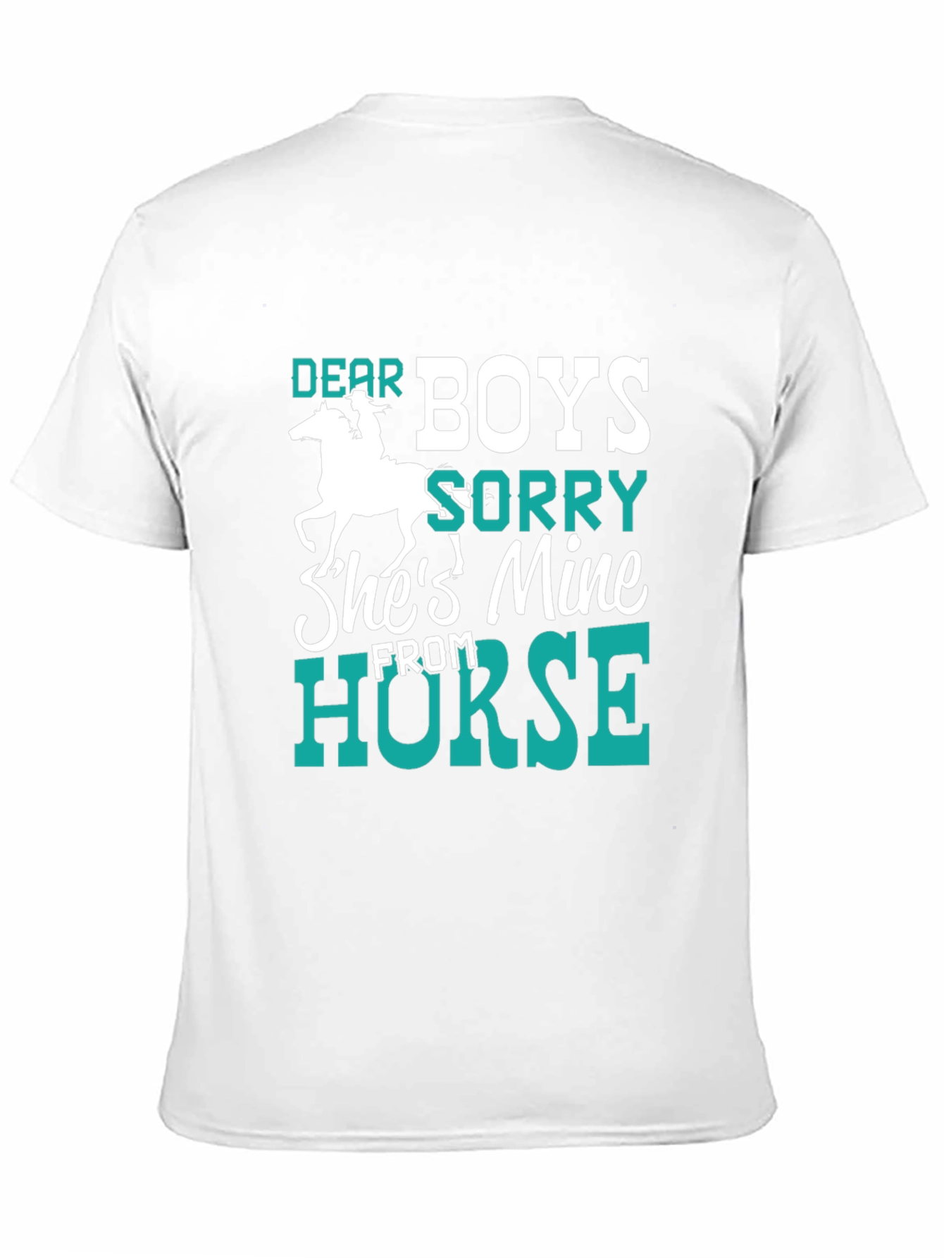 Black Dear Boys Horse Lover T-Shirt view 11