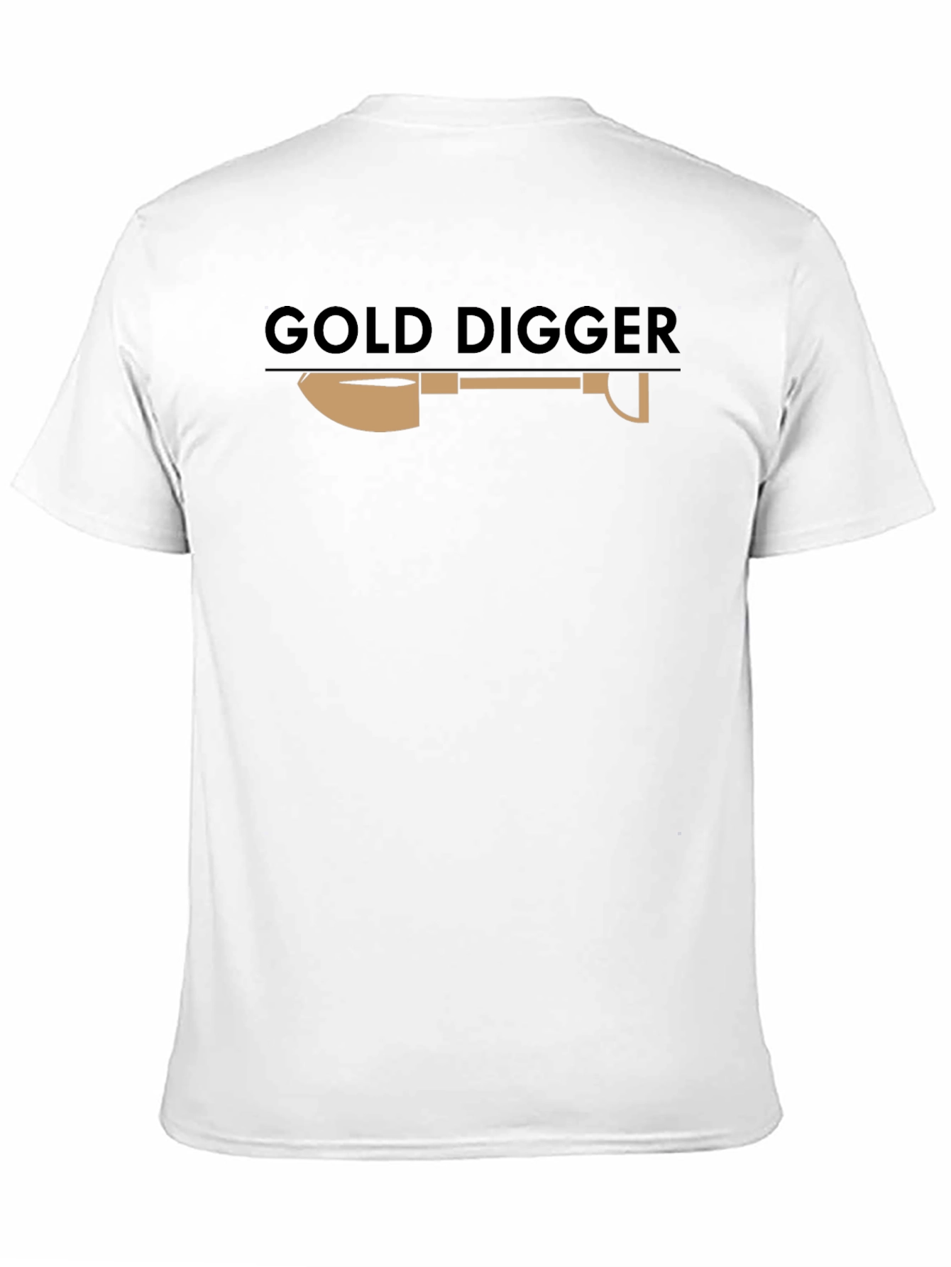 Black Gold Digger Graphic Tee - Novelty Design T-Shirt view 11