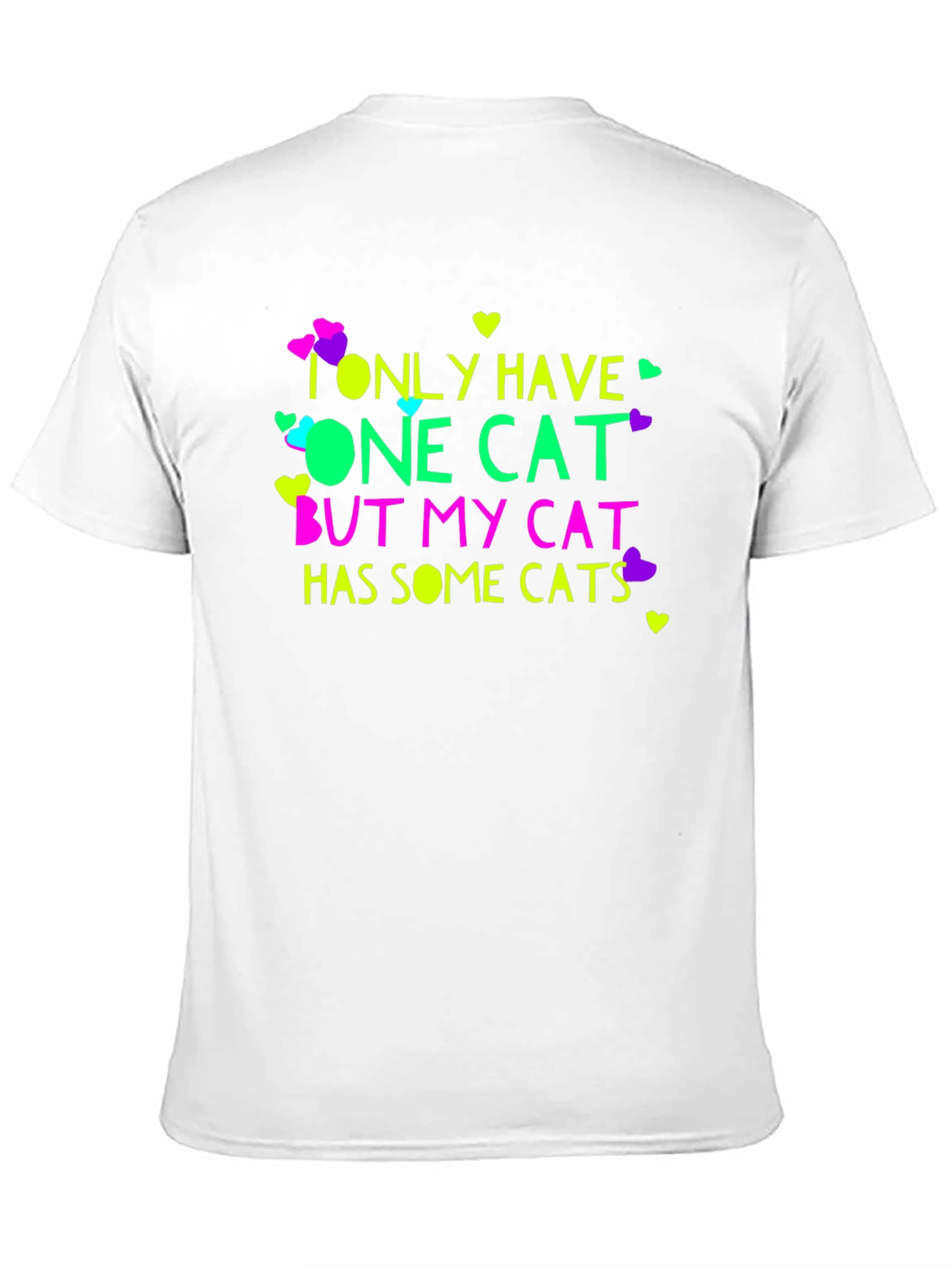 Black Funny Cat Lover T-Shirt view 11