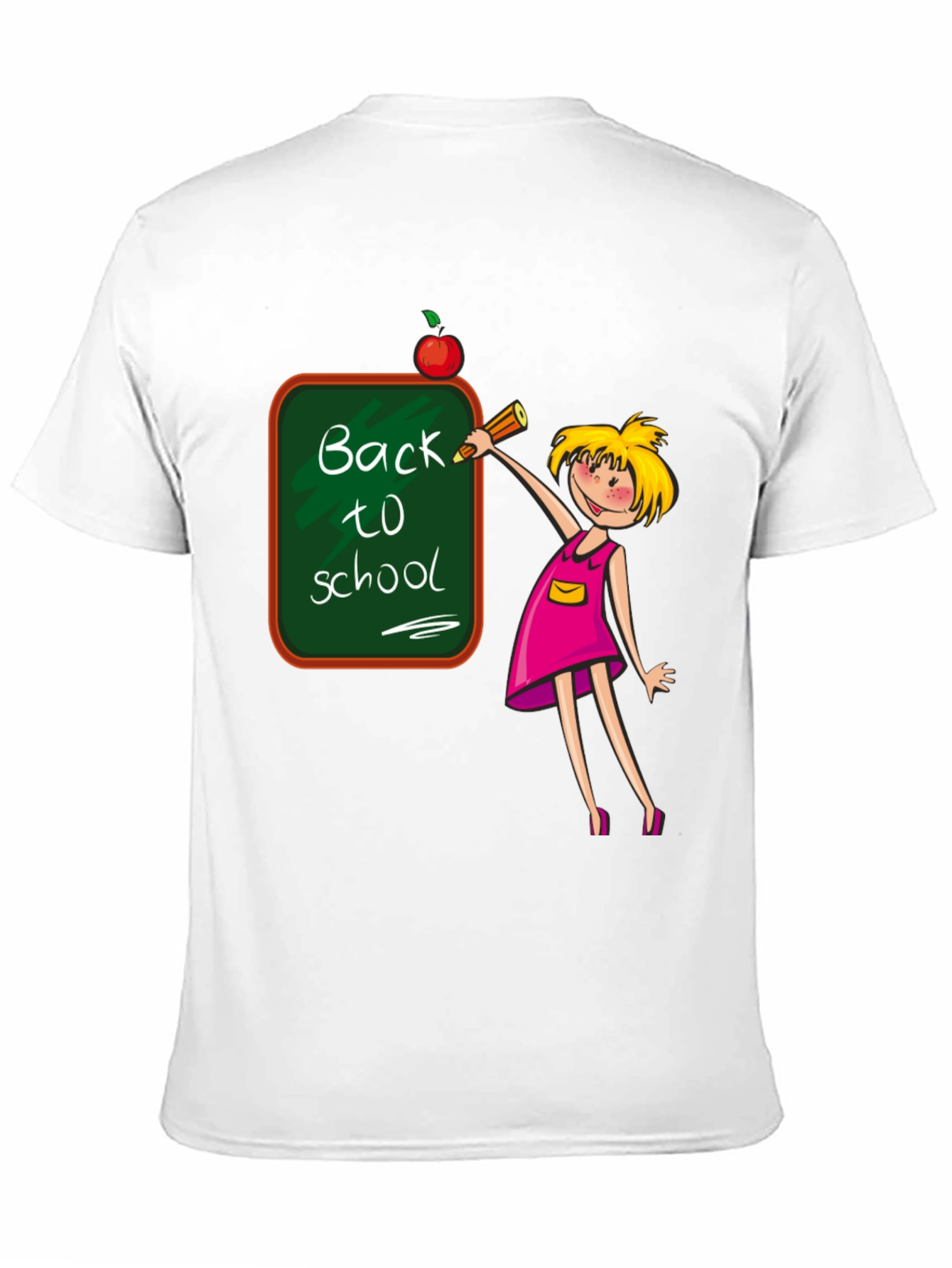 Black Back to School Teacher T-Shirt view 11