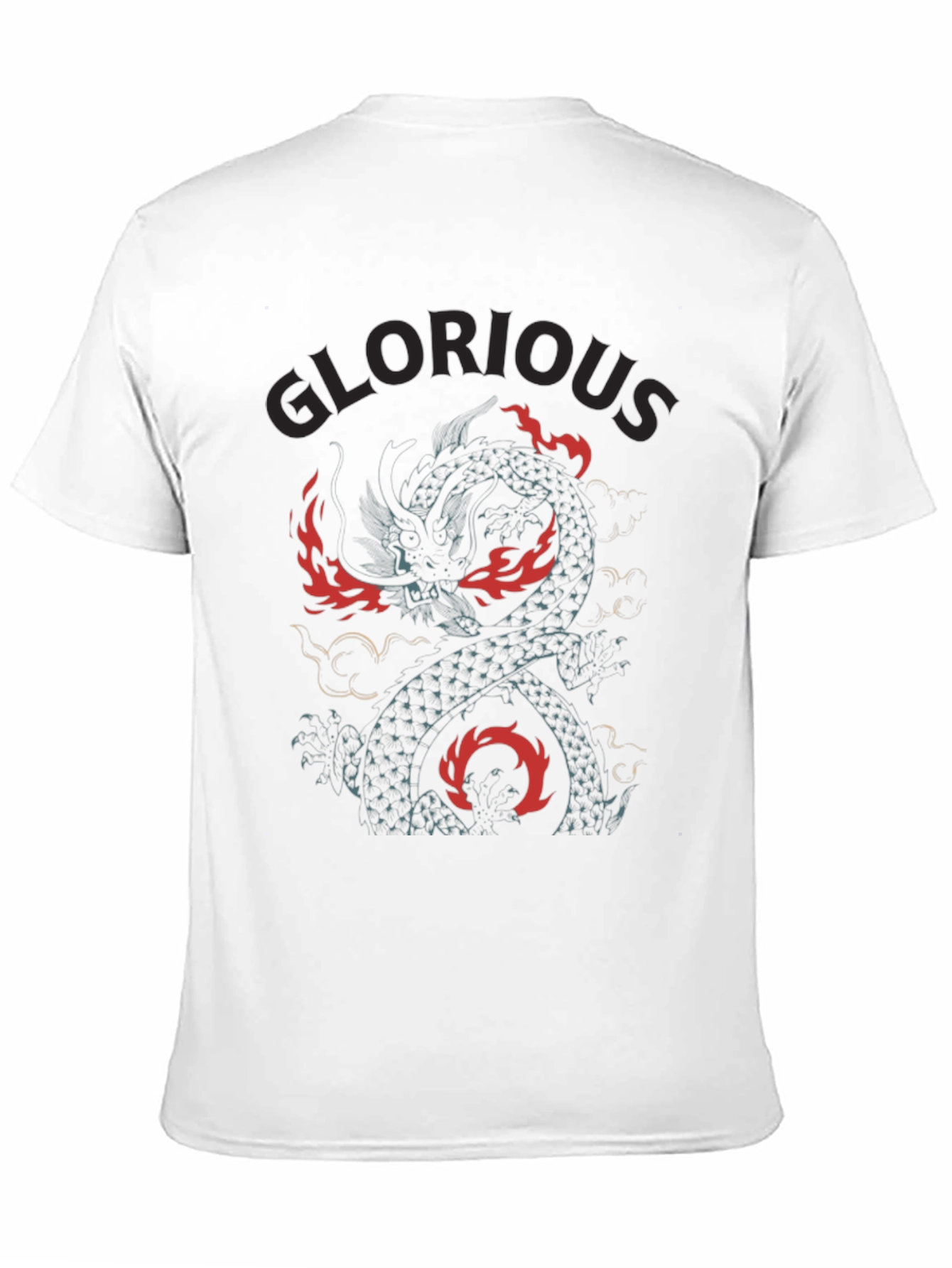 Black Glorious Dragon Graphic Tee - Black view 11