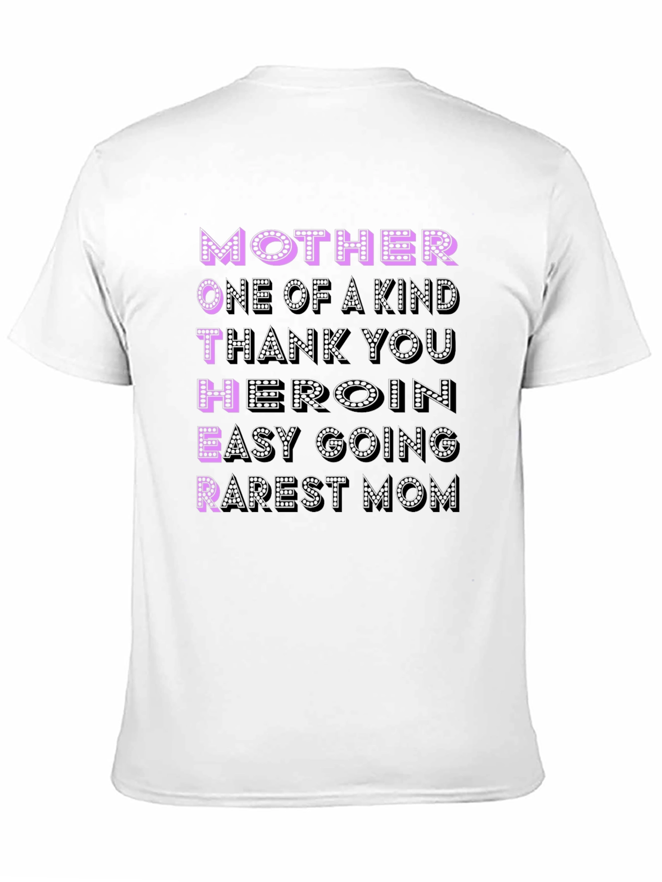 Black Mother Acronym Black T-Shirt view 11