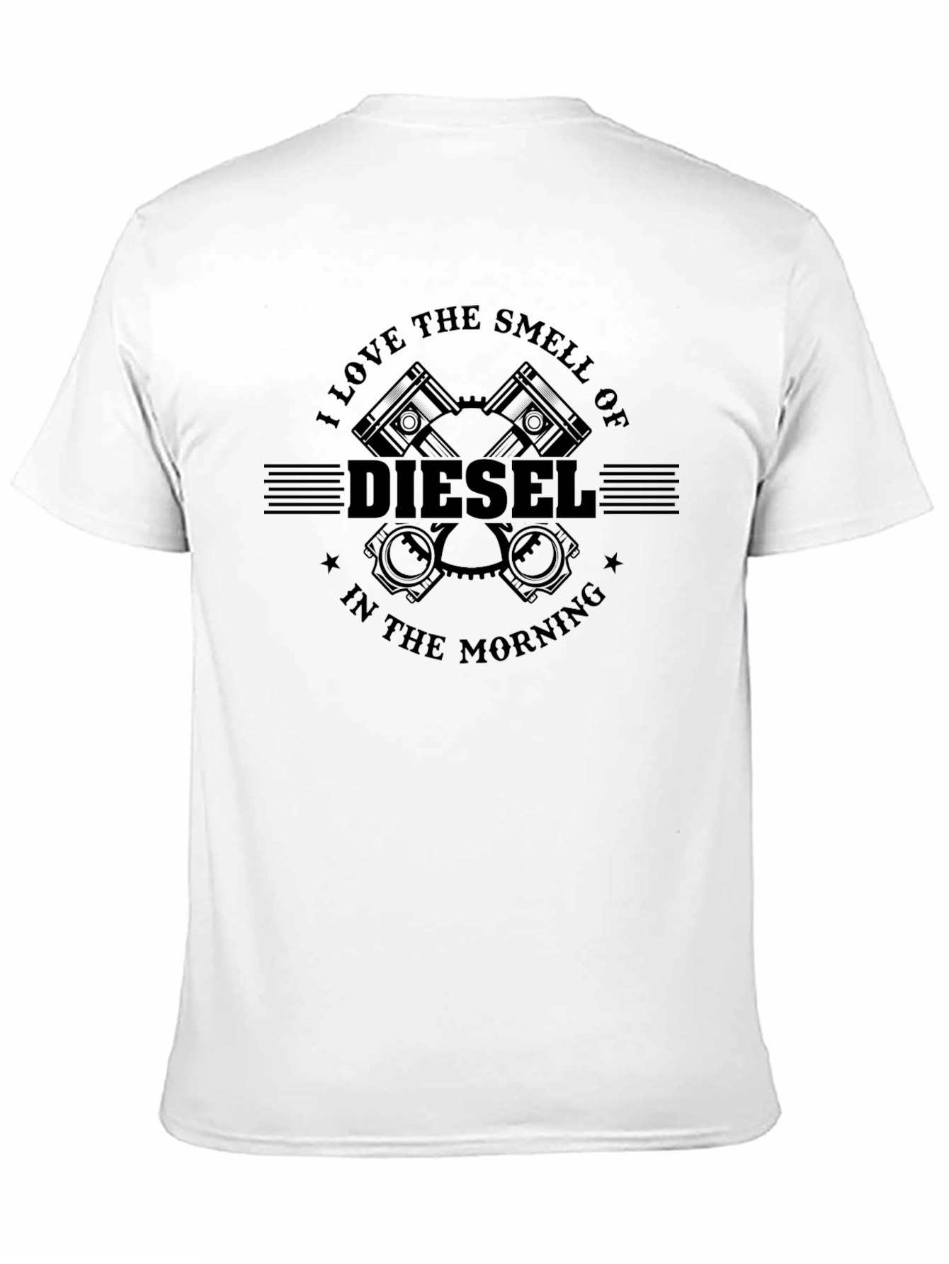 Black Diesel Smell T-Shirt: I Love the Smell in the Morning view 11