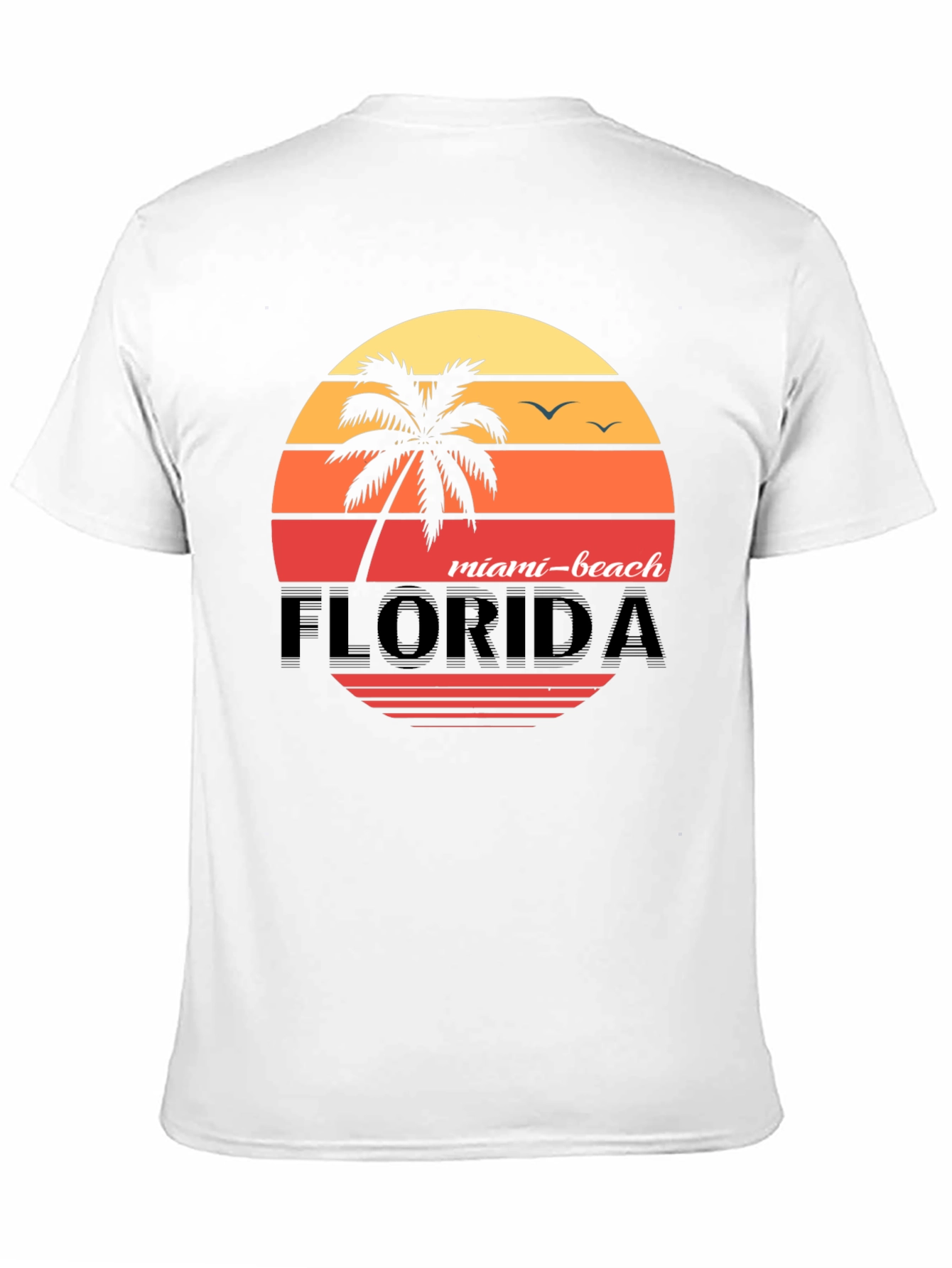 Miami Beach Florida Sunset T-Shirt - 11