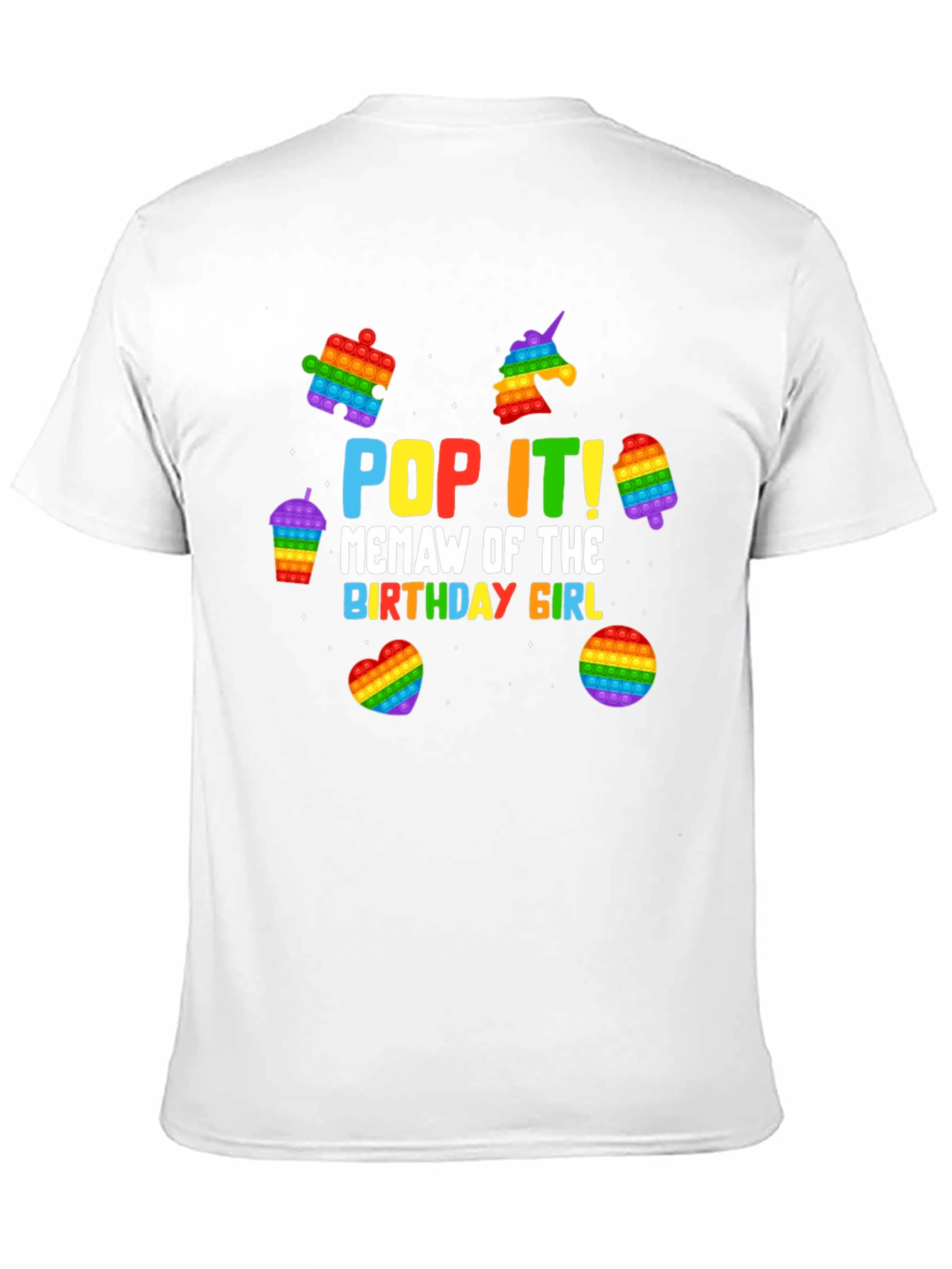 Black Pop It! Birthday Girl T-Shirt view 11