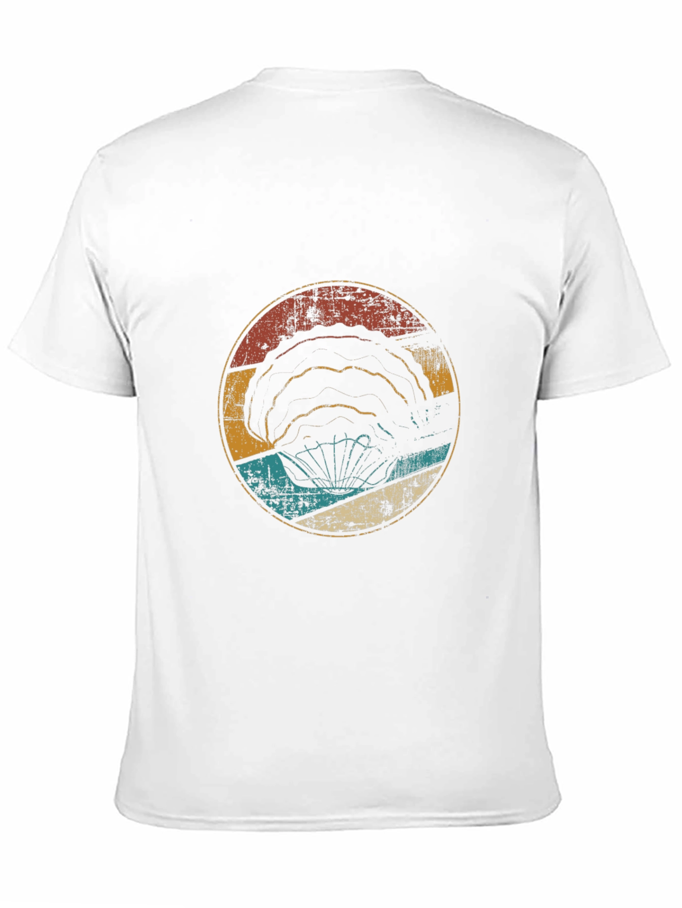 Black Vintage Parachute Circle Graphic Tee - Black view 11