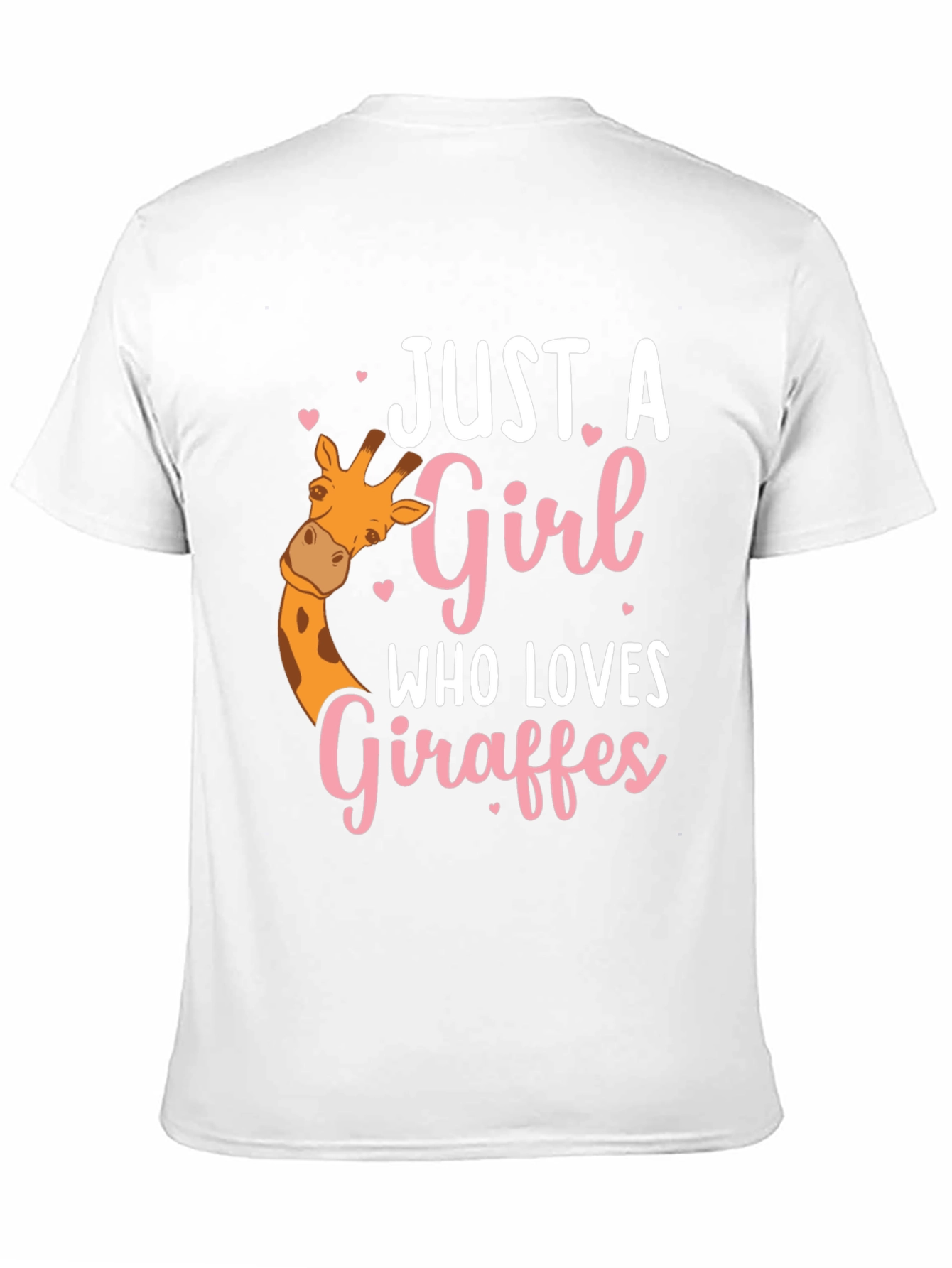 Black Giraffe Lover T-Shirt - Cute Giraffe Girl Tee view 11