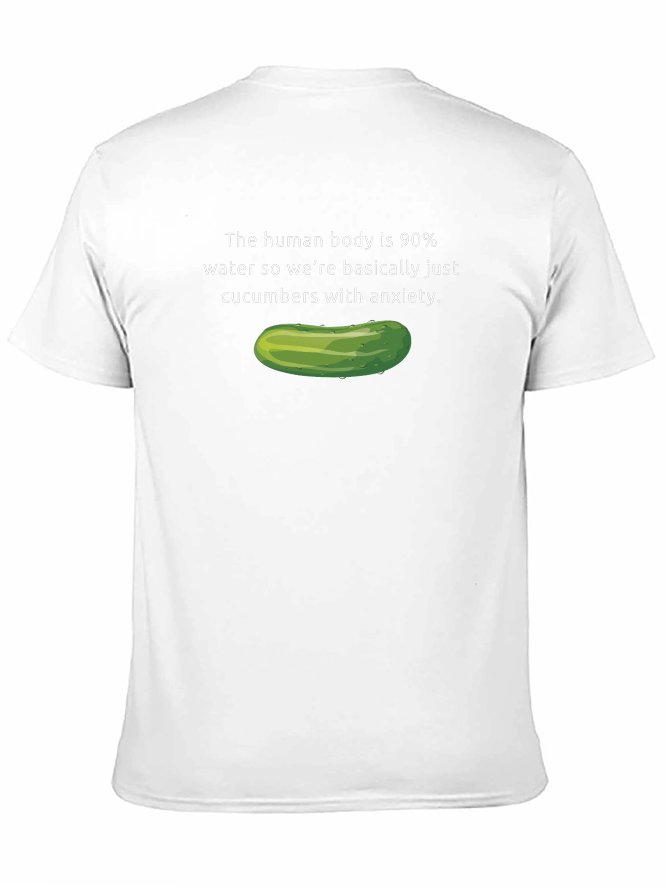 Black Cucumber Anxiety Graphic T-Shirt view 11