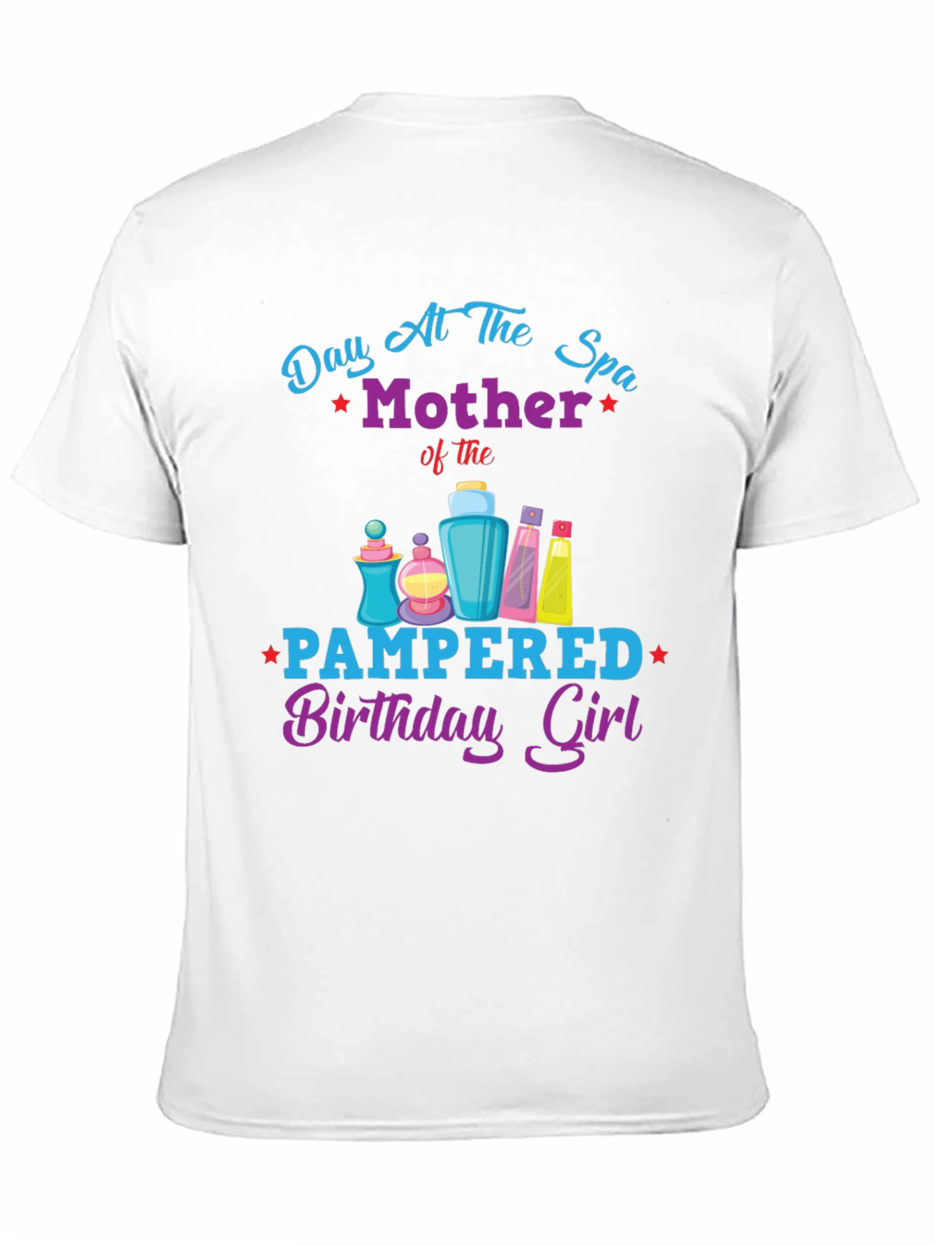Black Mother's Day Spa Birthday Girl Graphic Tee view 11