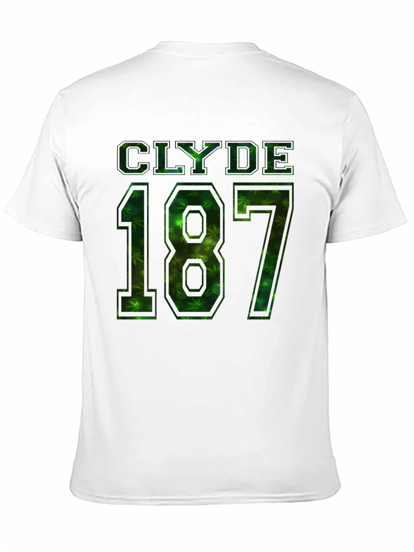 Black Clyde 187 Graphic T-Shirt - Weed Leaf Design view 11