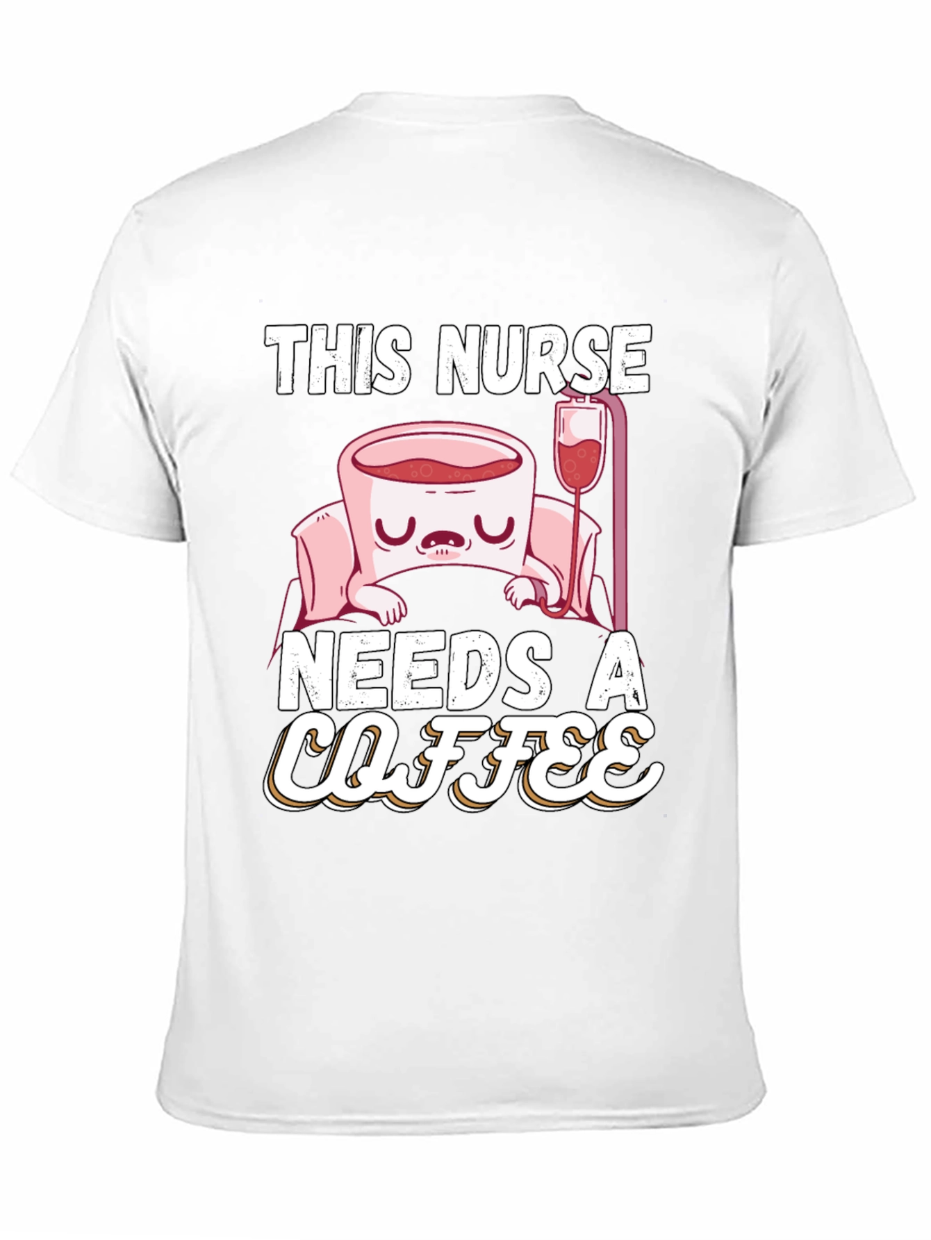 Black Funny Nurse Needs Coffee T-Shirt view 11