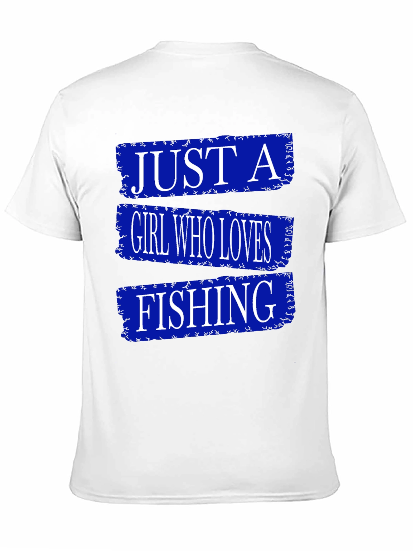 Black Just A Girl Who Loves Fishing T-Shirt view 11