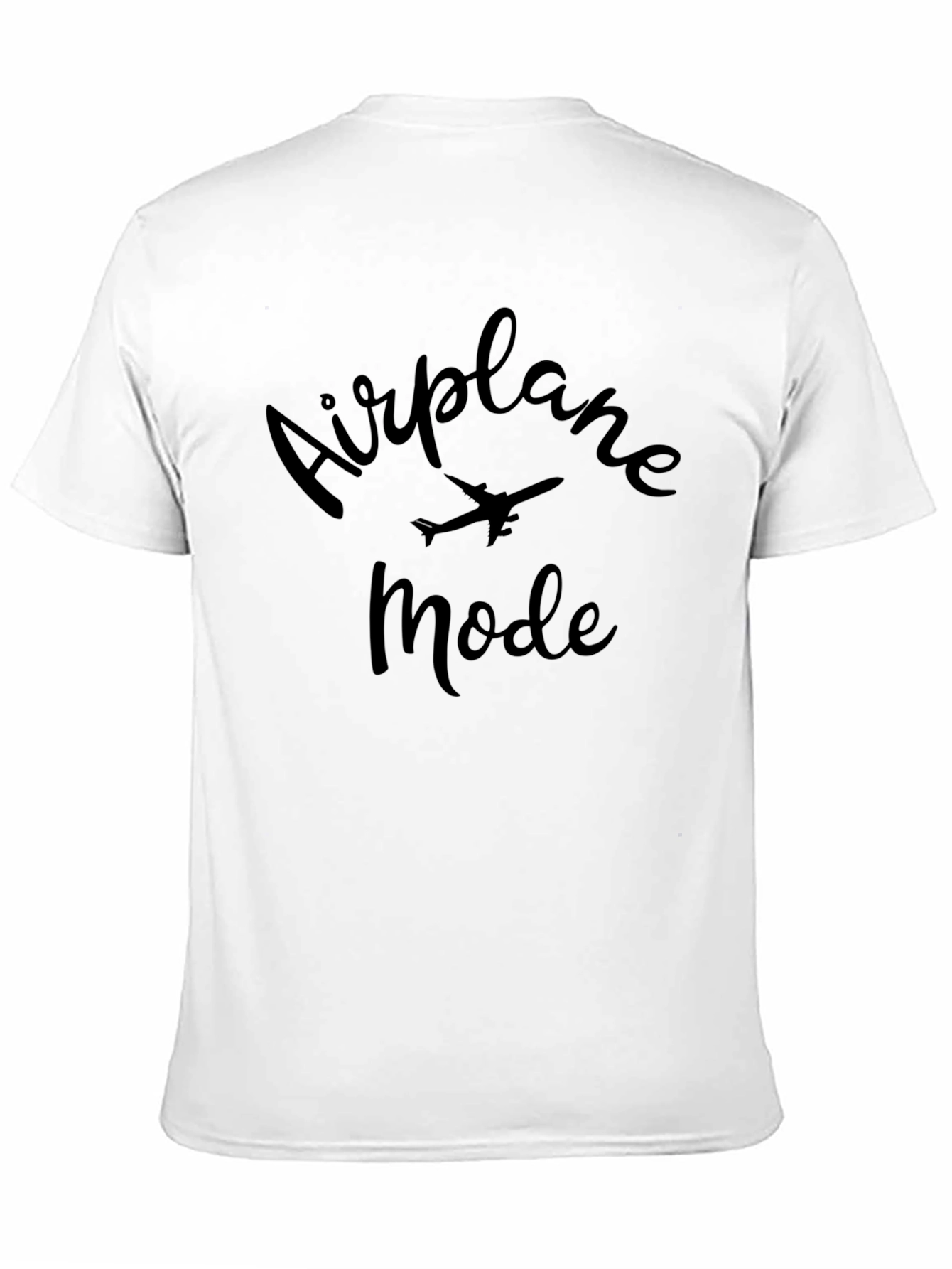 Black Airplane Mode Black T-Shirt view 11