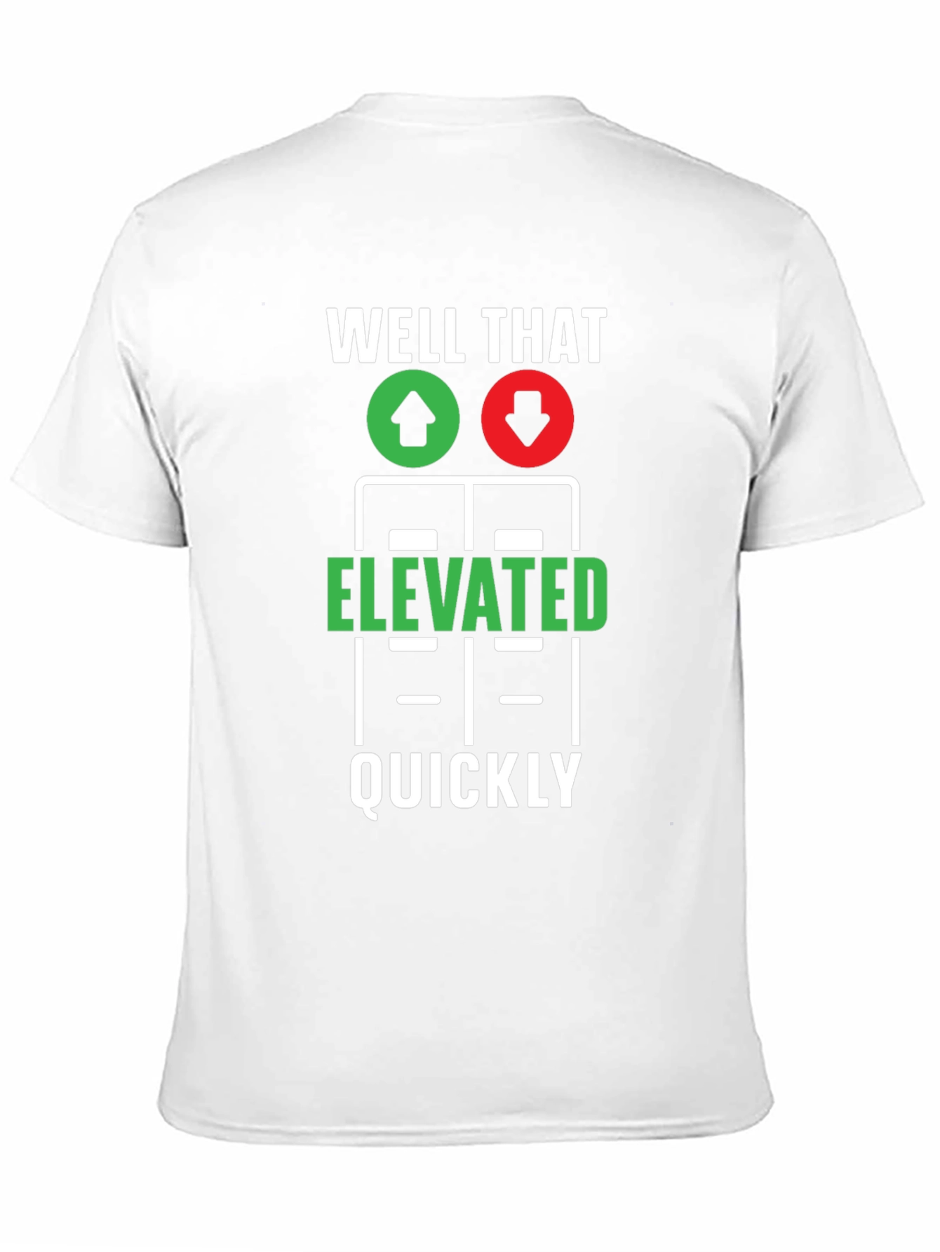 Black Elevated Quickly T-Shirt - Funny Stock Market Tee view 11