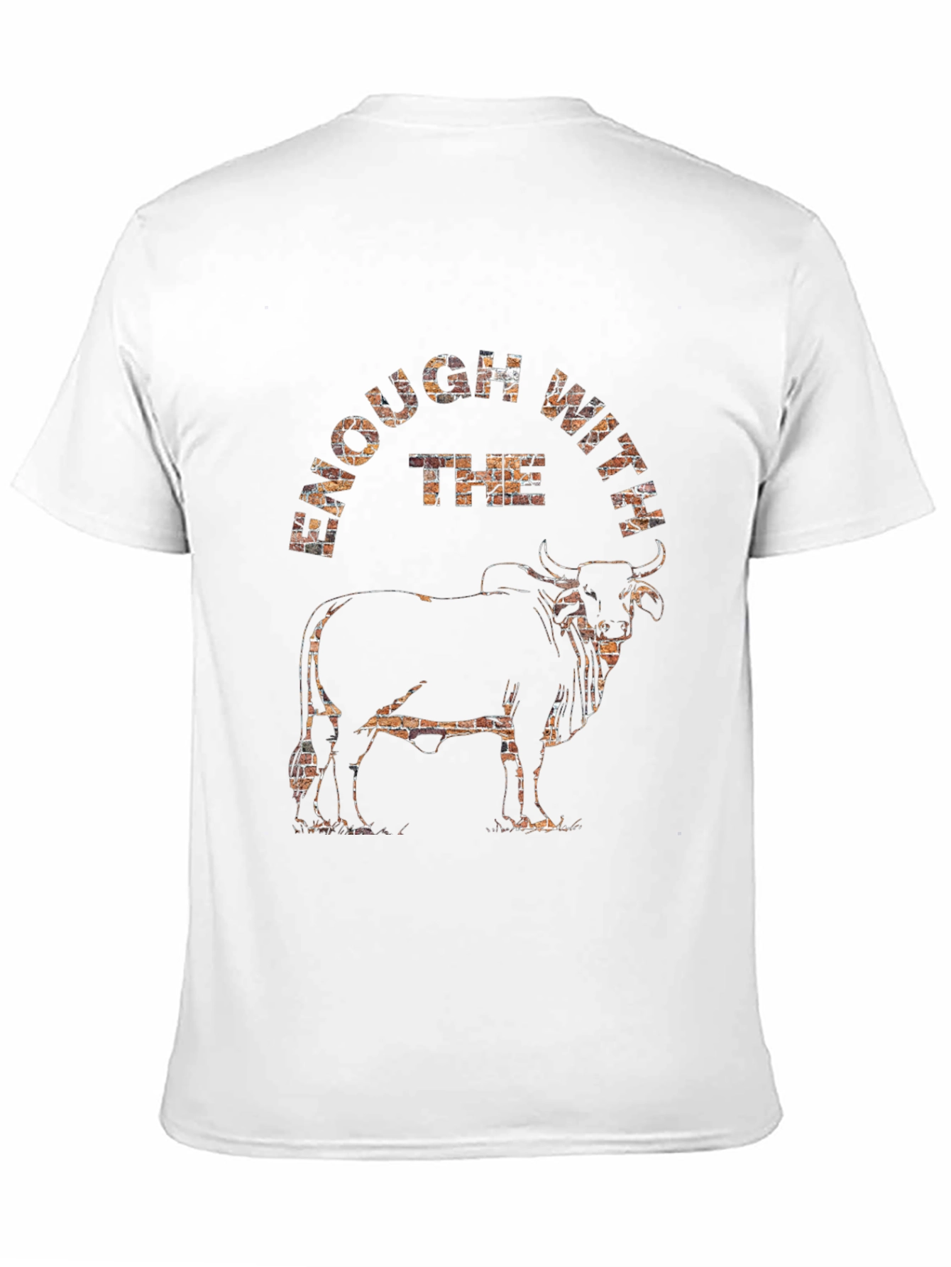 Black Enough With The Bull Graphic Tee view 11