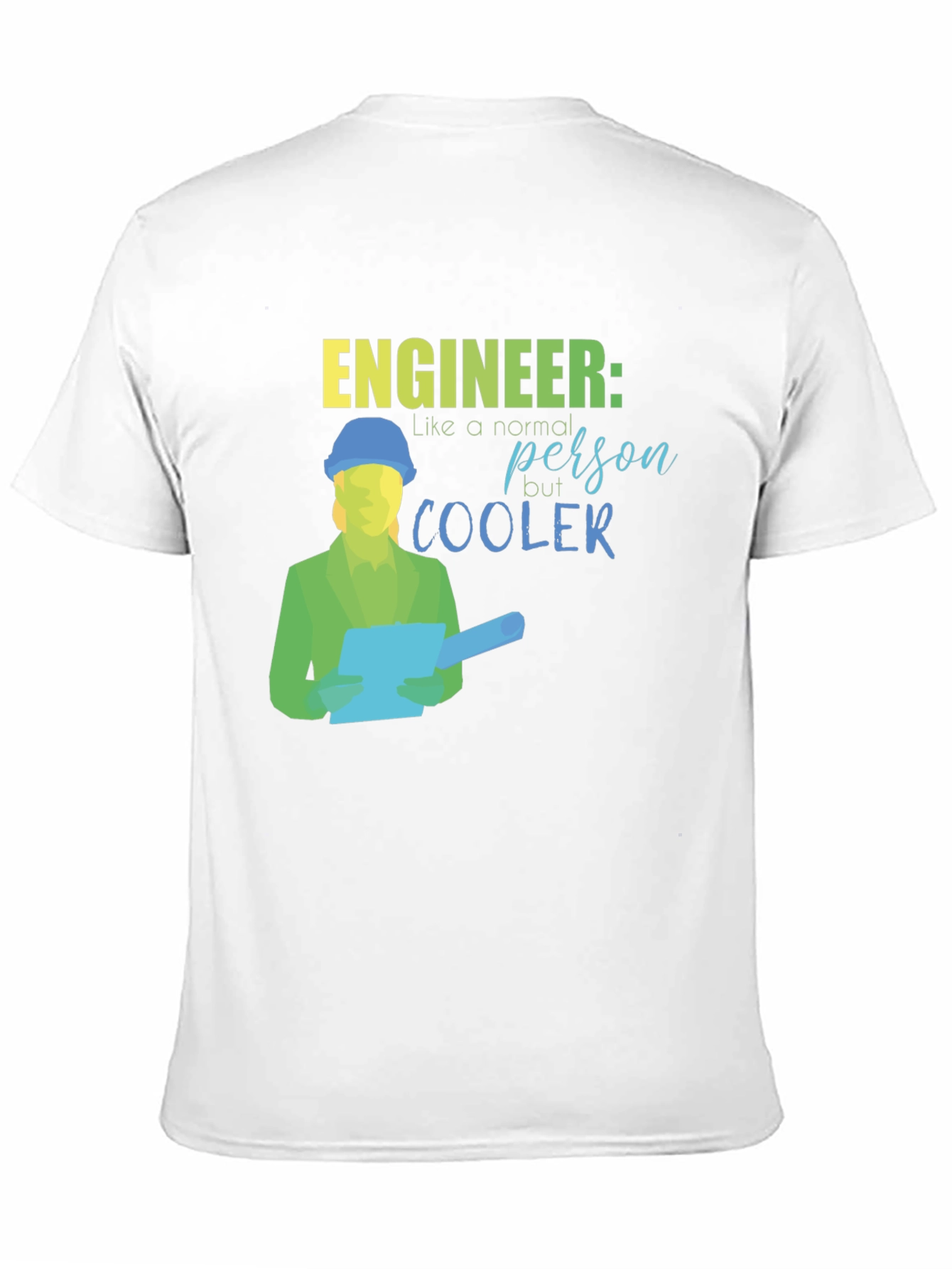 Black Engineer Cooler Black T-Shirt view 11