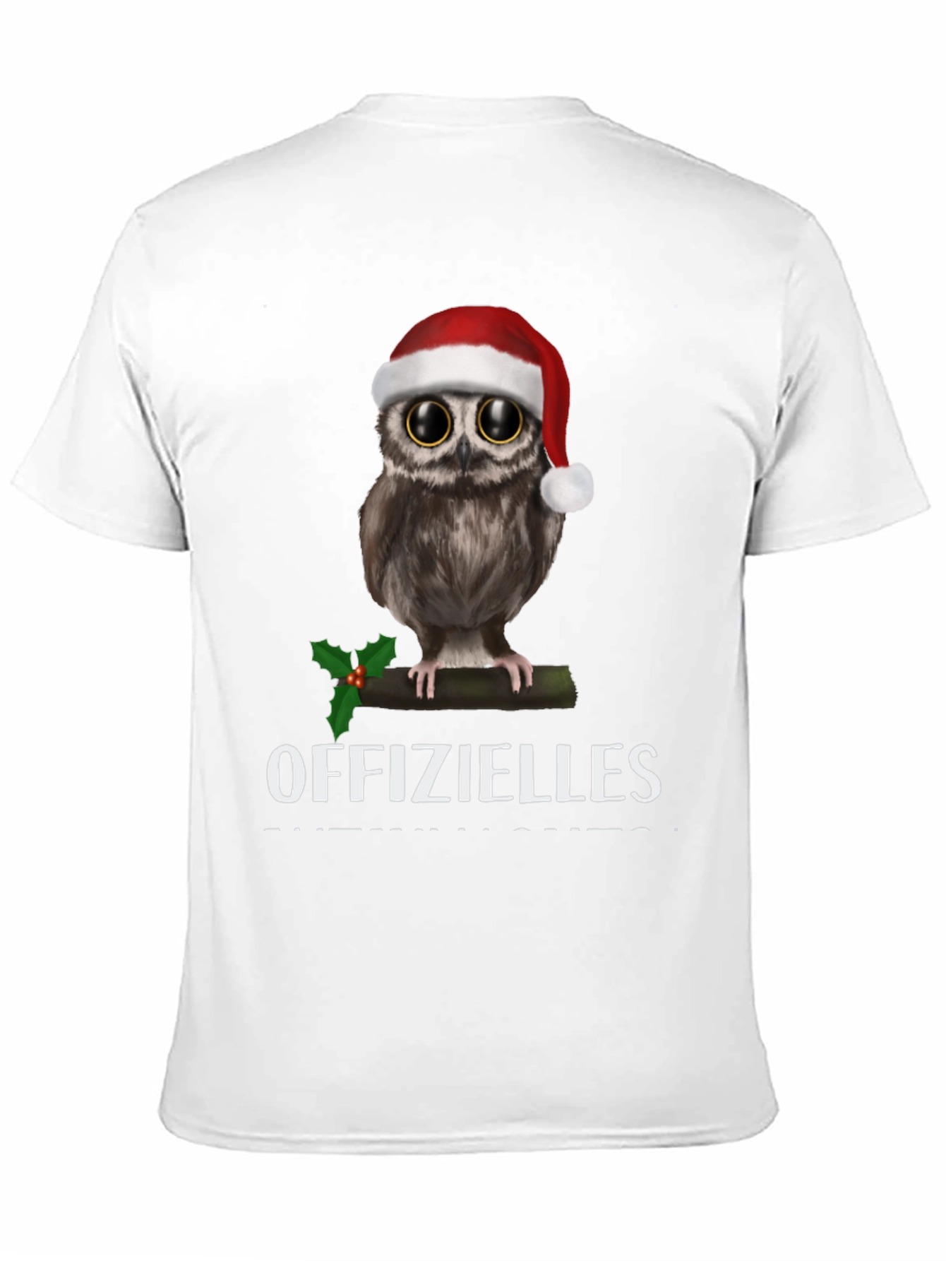 Black Festive Owl T-Shirt: Offizielles Christmas Cheer! view 11