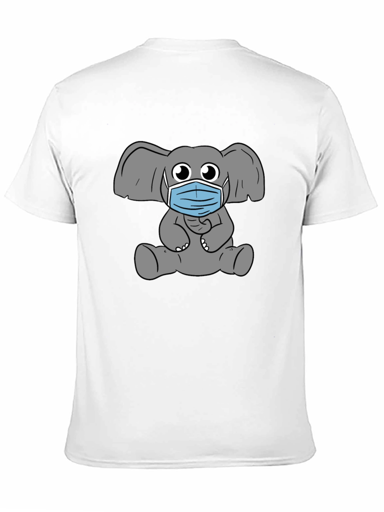 Black Elephant Mask Graphic T-Shirt - Stylish Comfort view 11