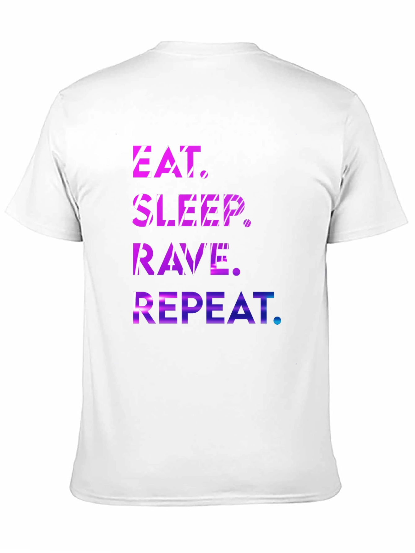 Black Eat Sleep Rave Repeat Graphic Tee view 11