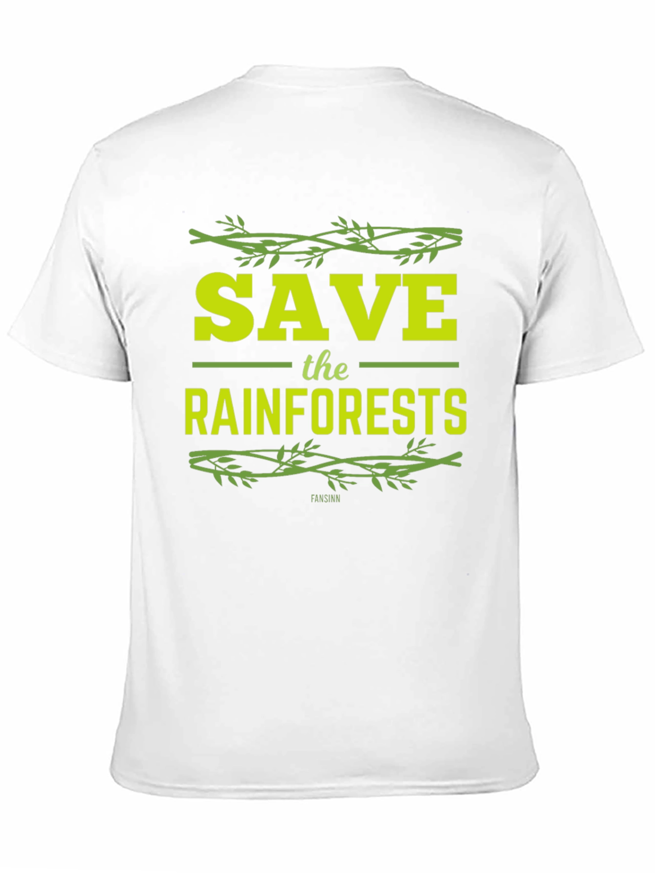 Black Save the Rainforests Graphic T-Shirt - Eco-Friendly Tee view 11