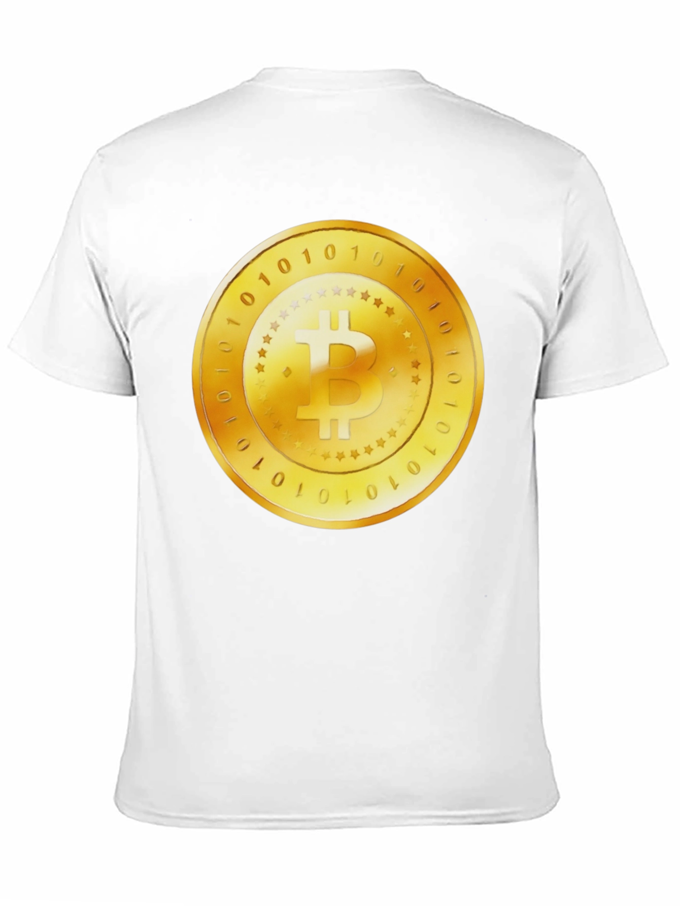 Black Bitcoin Gold Coin Graphic Black T-Shirt view 11