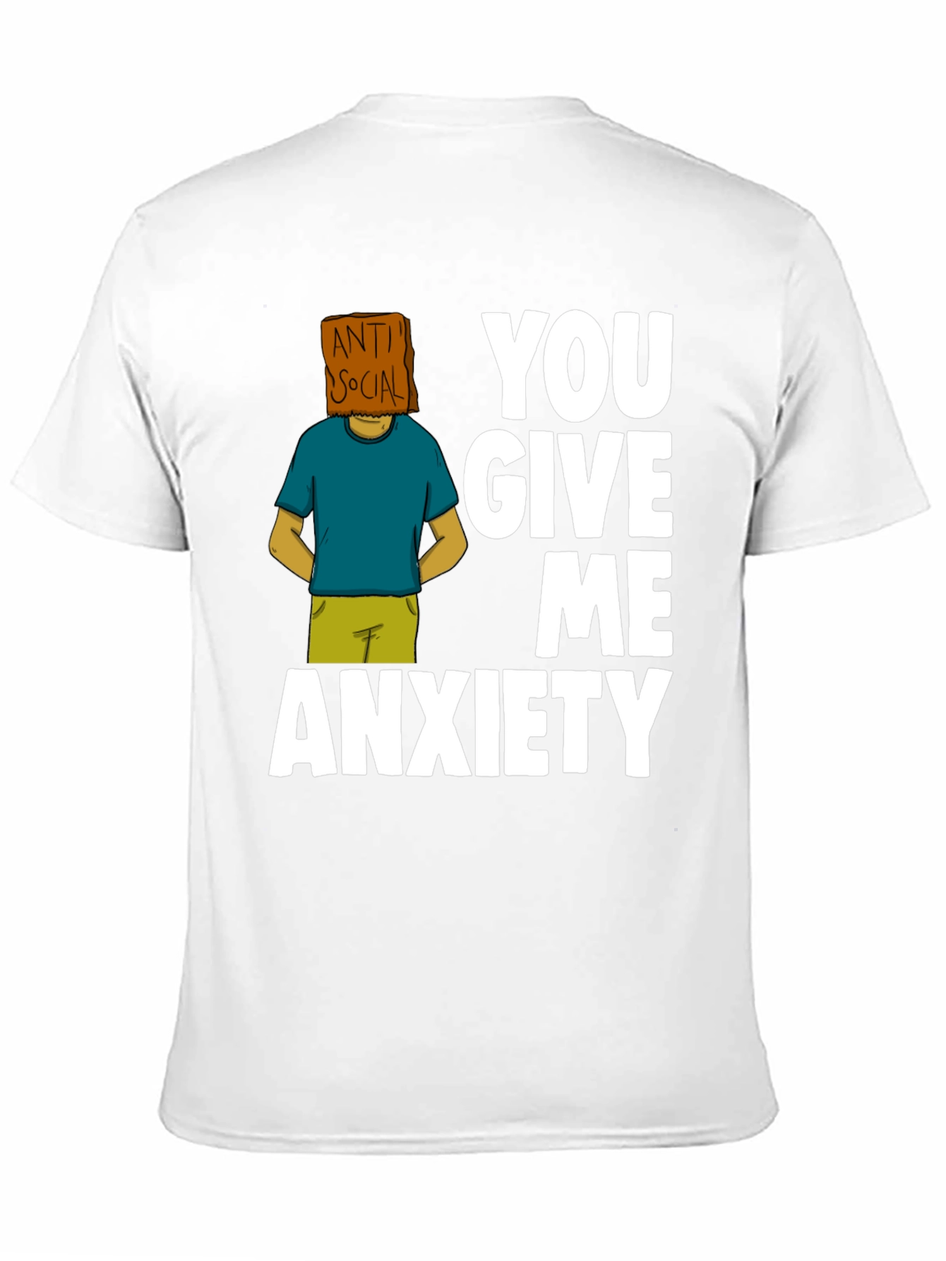 Black Anti-Social Anxiety T-Shirt view 11