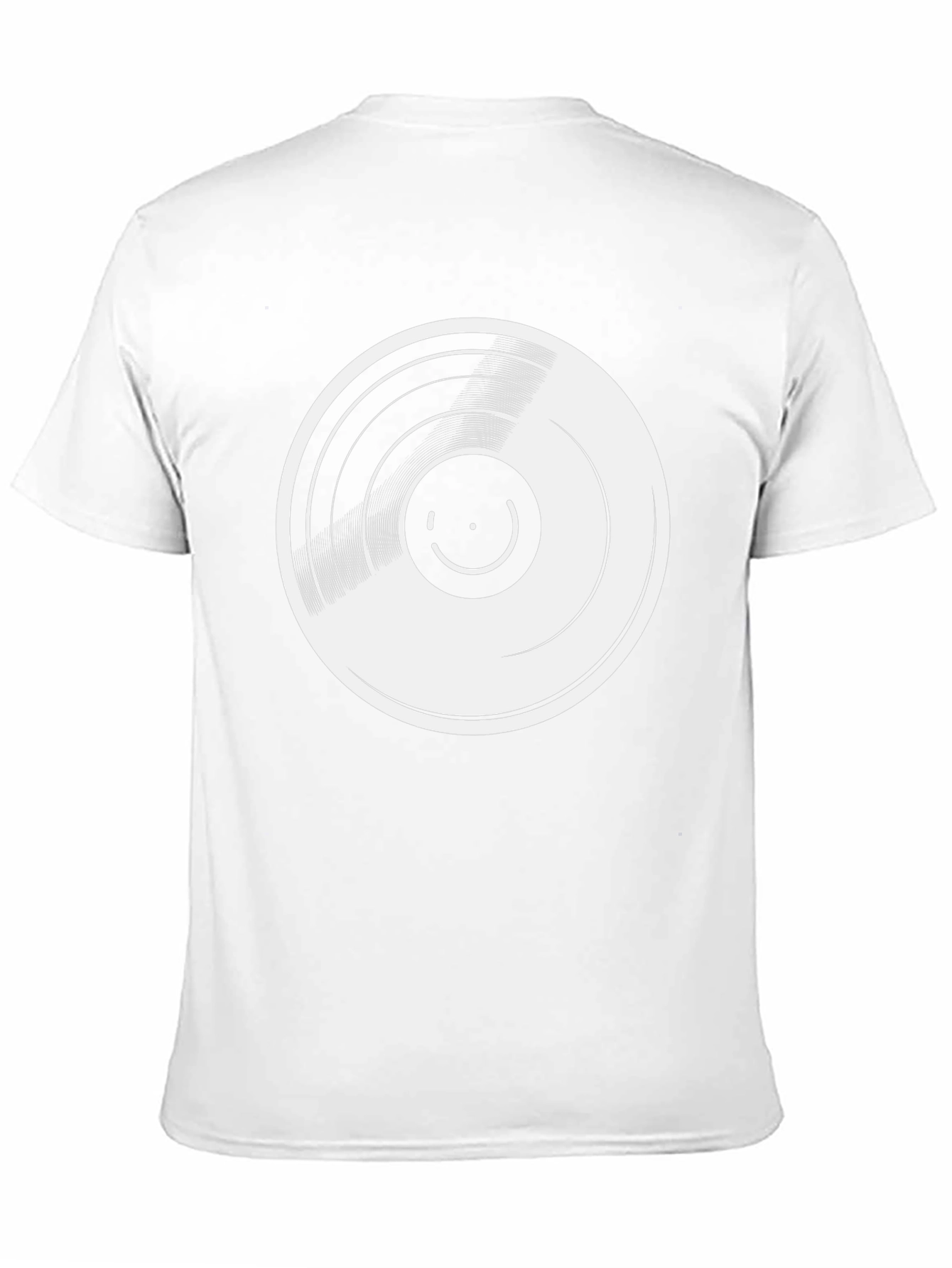 Black Vinyl Record Graphic Tee - Retro Music Lover T-Shirt view 11