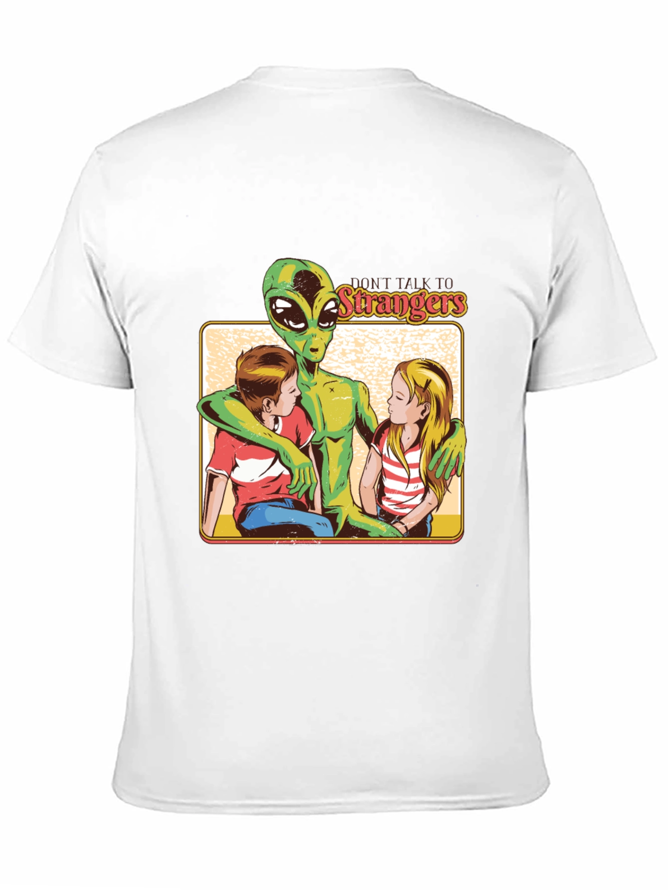 Black Don't Talk to Strangers Alien T-Shirt view 11