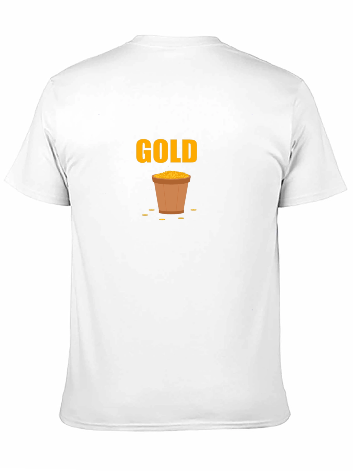 Black Gold Pot Graphic Black T-Shirt view 11