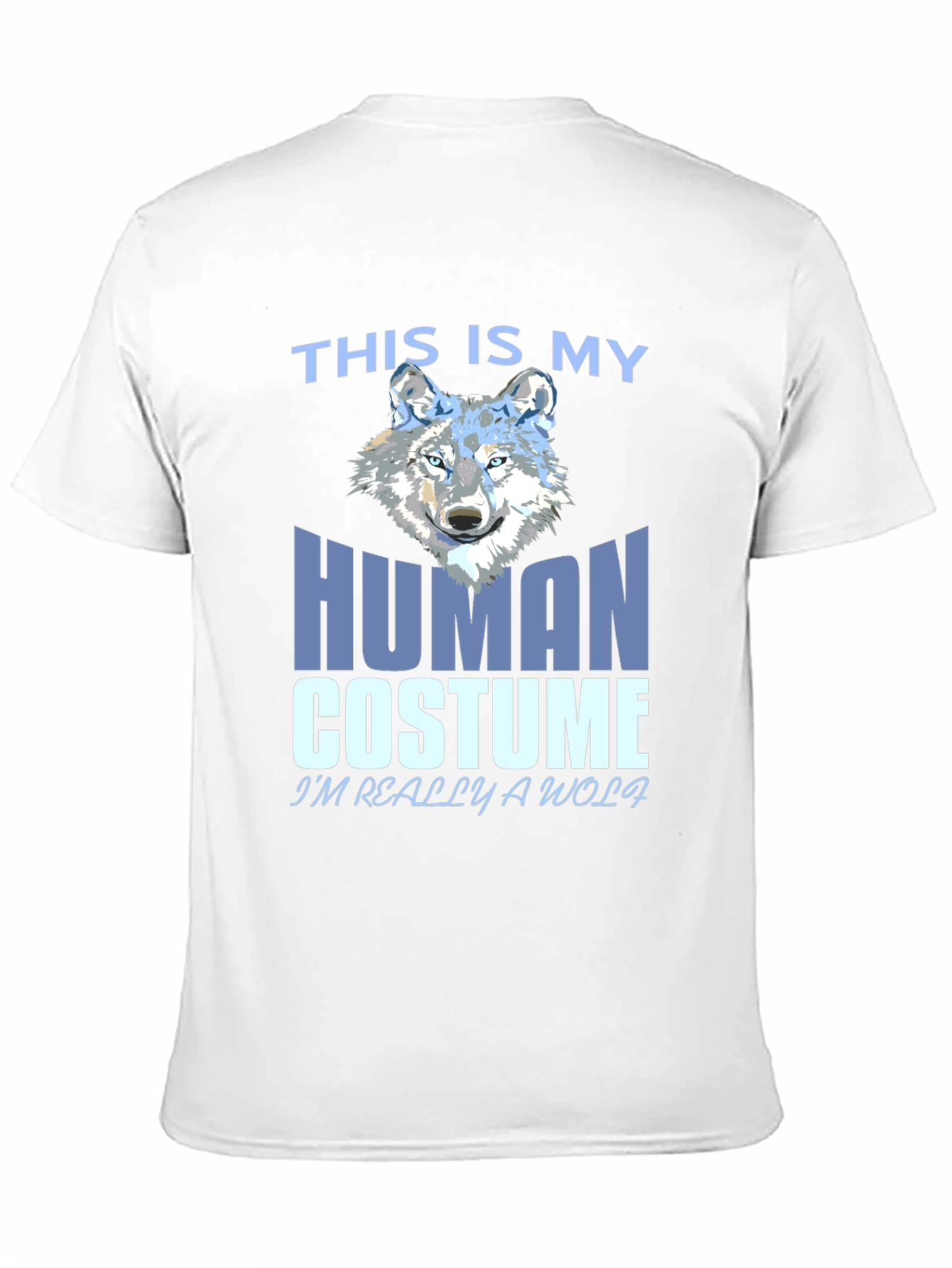 Black Human Costume Wolf T-Shirt view 11