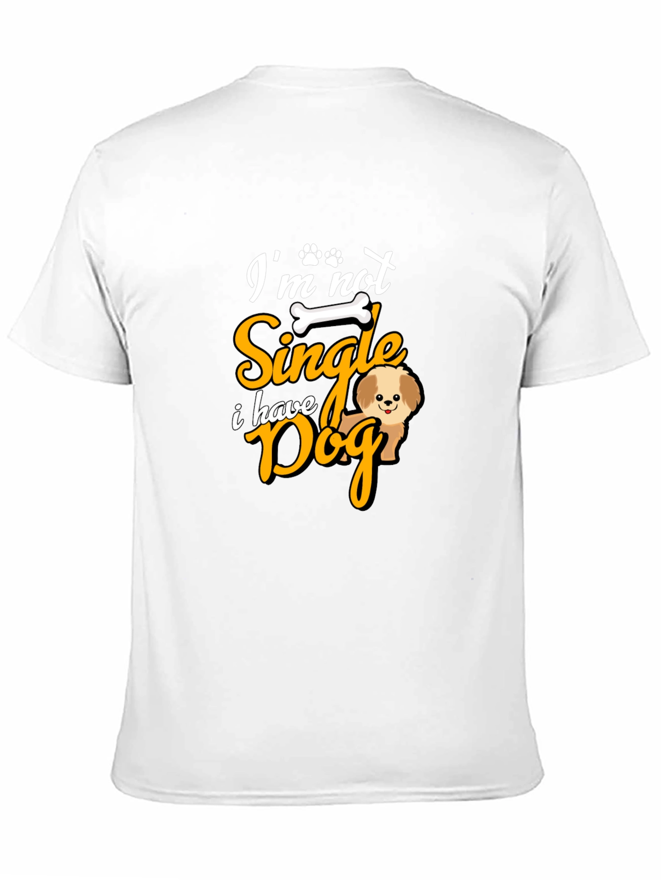 Black Dog Lover T-Shirt - I'm Not Single view 11