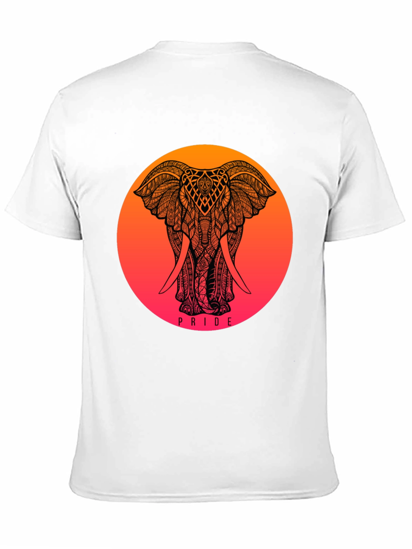 Black Pride Elephant Graphic Tee - Black view 11