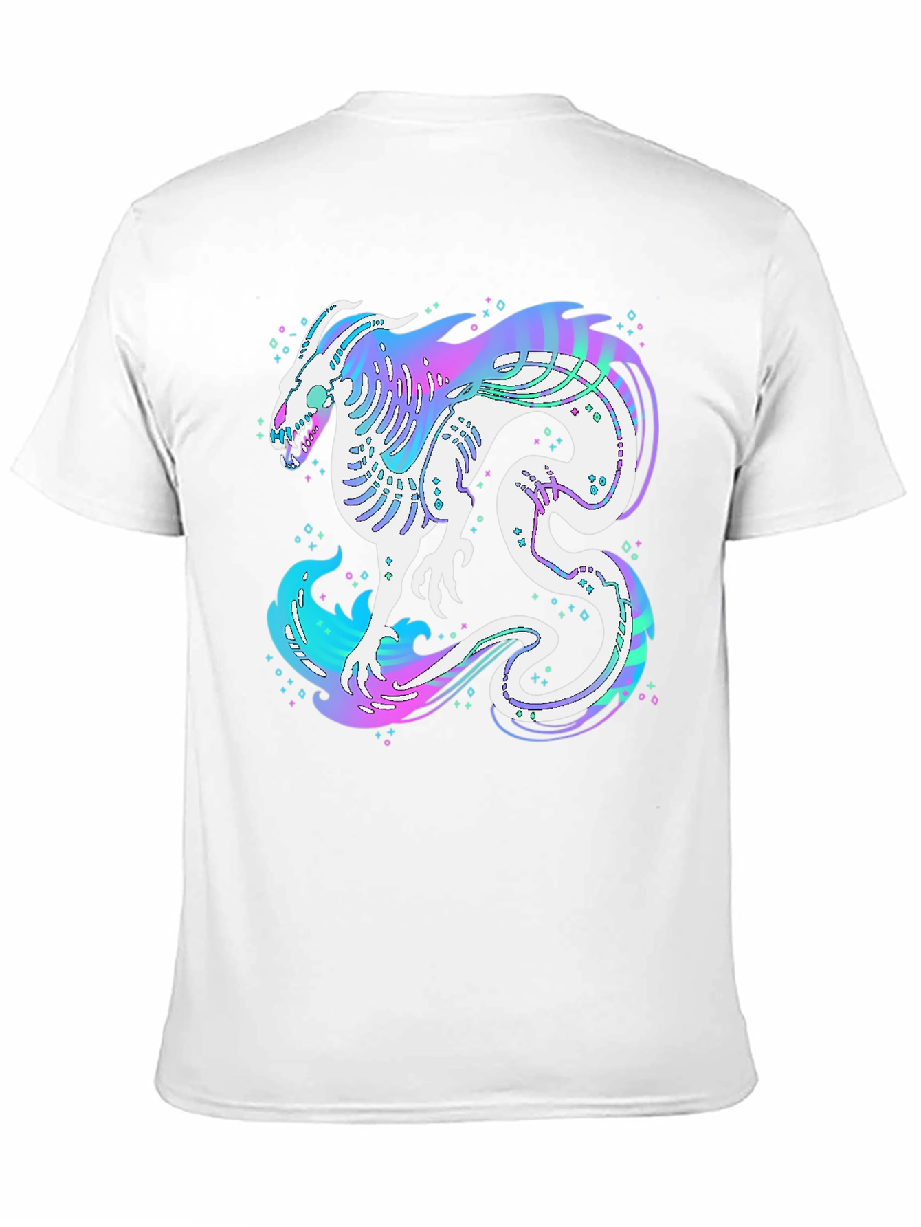 Black Mystic Dragon Graphic Black T-Shirt view 11