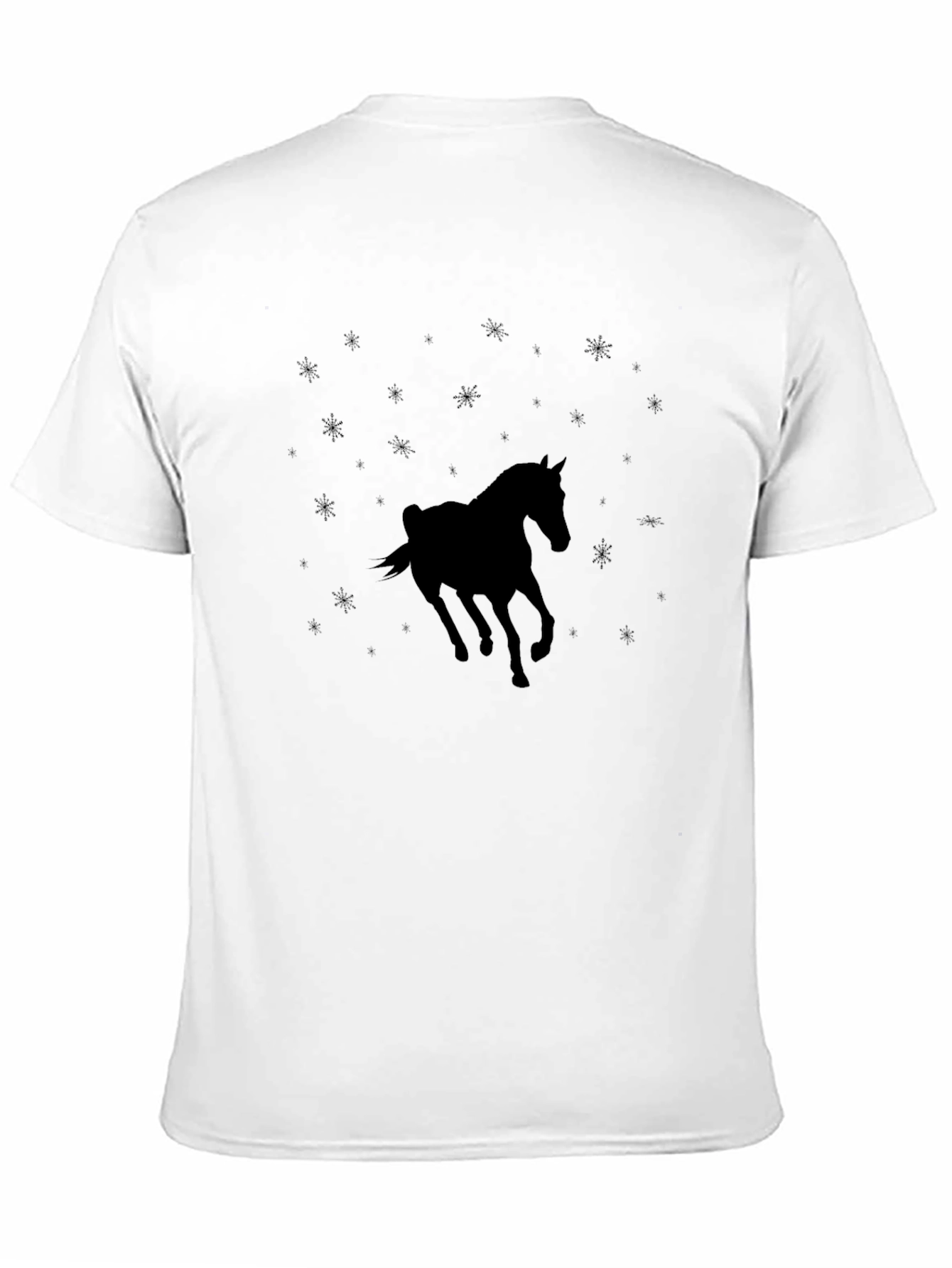 Black Black Horse Silhouette T-Shirt view 11