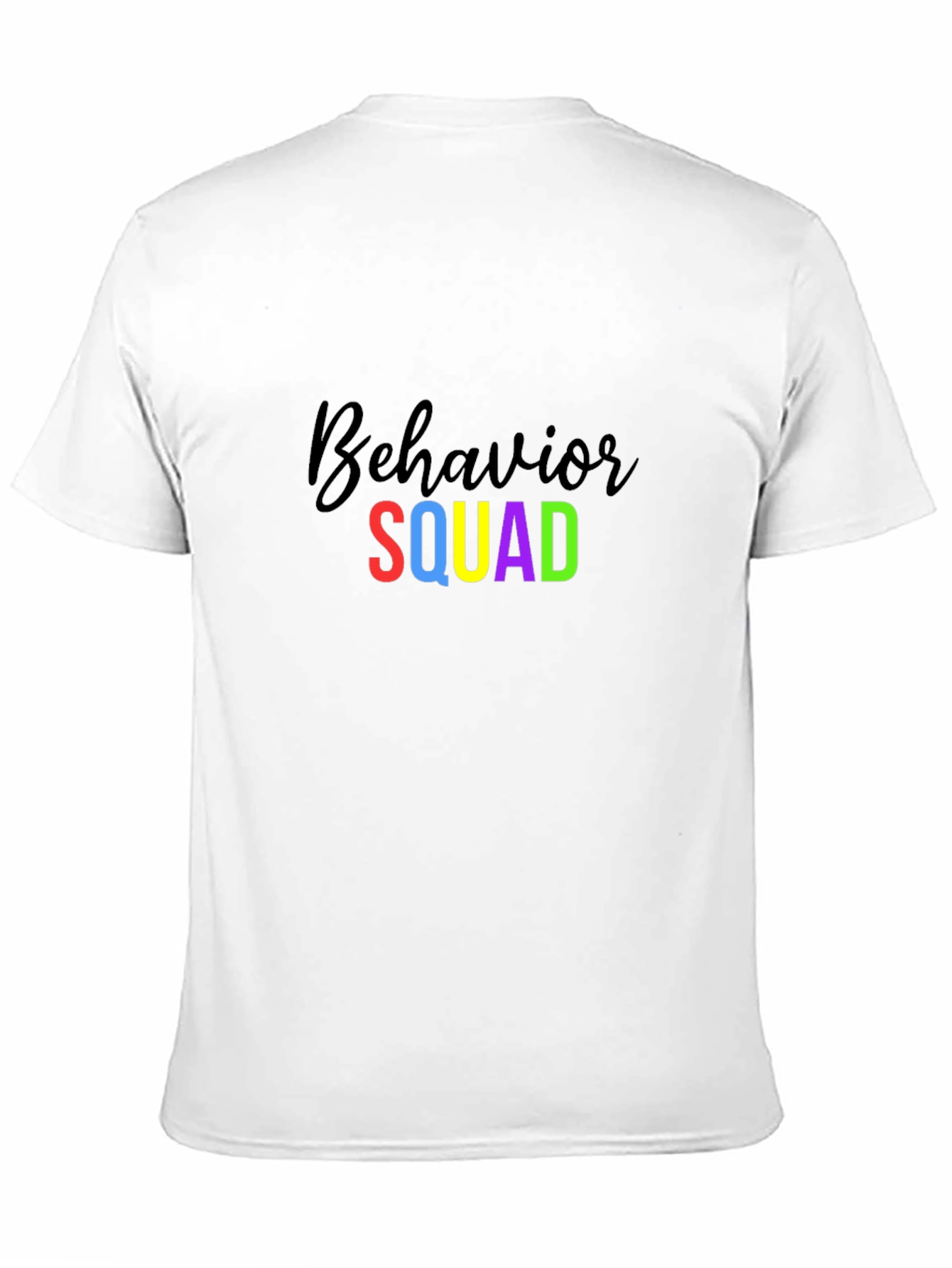 Black Behavior Squad Tee - Colorful Graphic Design view 11