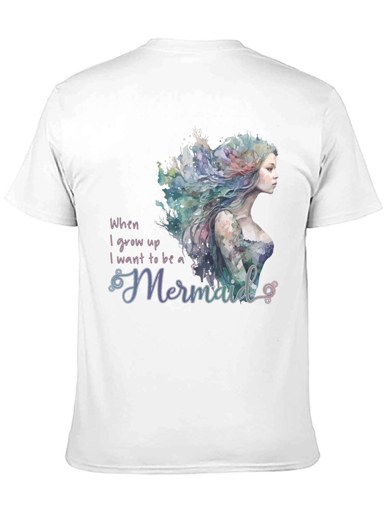 Black Mermaid Wish Graphic Tee - Black Crew Neck view 11