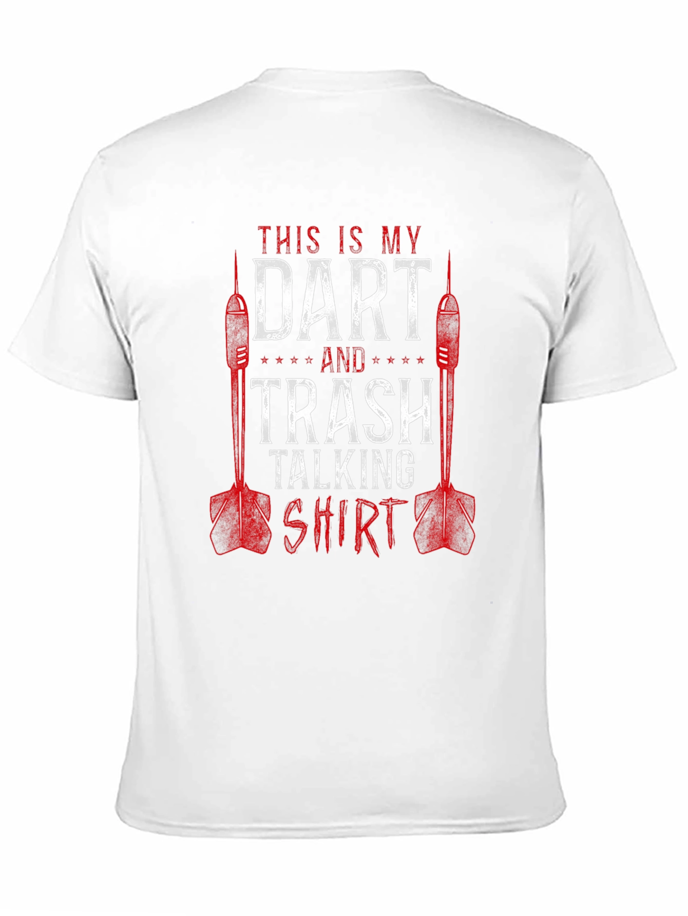 Black Dart and Trash Talking Shirt - Funny Darts T-Shirt view 11