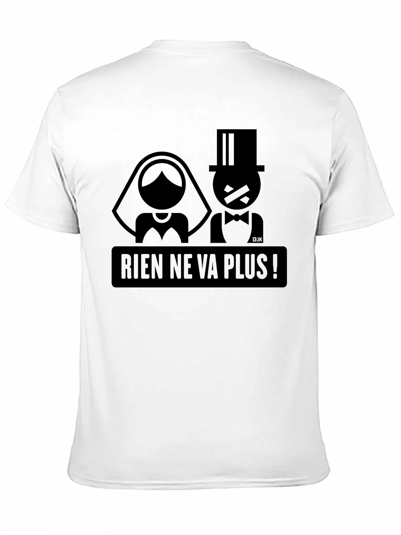 Black Rien Ne Va Plus Funny Wedding Graphic T-Shirt view 11