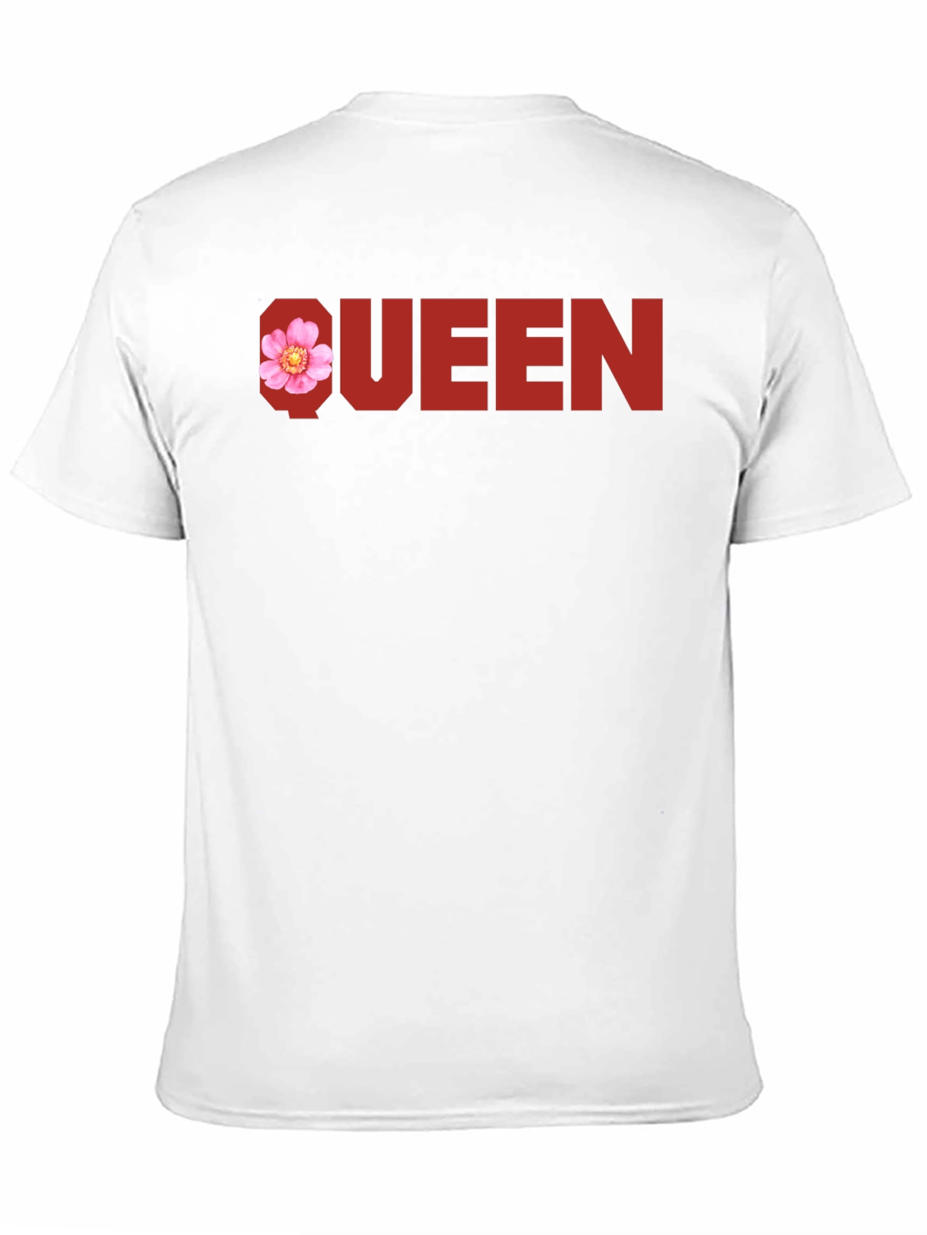 Black Queen Floral Graphic Tee - Black Cotton T-Shirt view 11