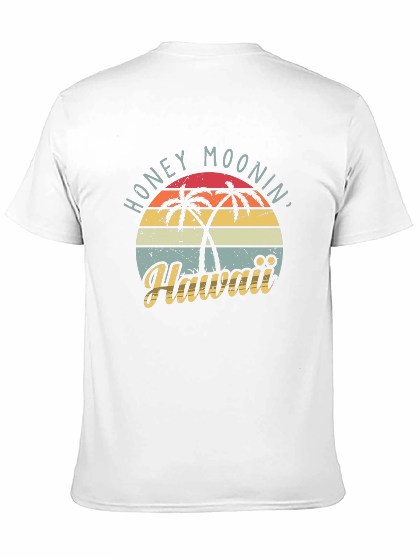 Black Retro Honeymoonin' Hawaii Graphic Tee - Black view 11