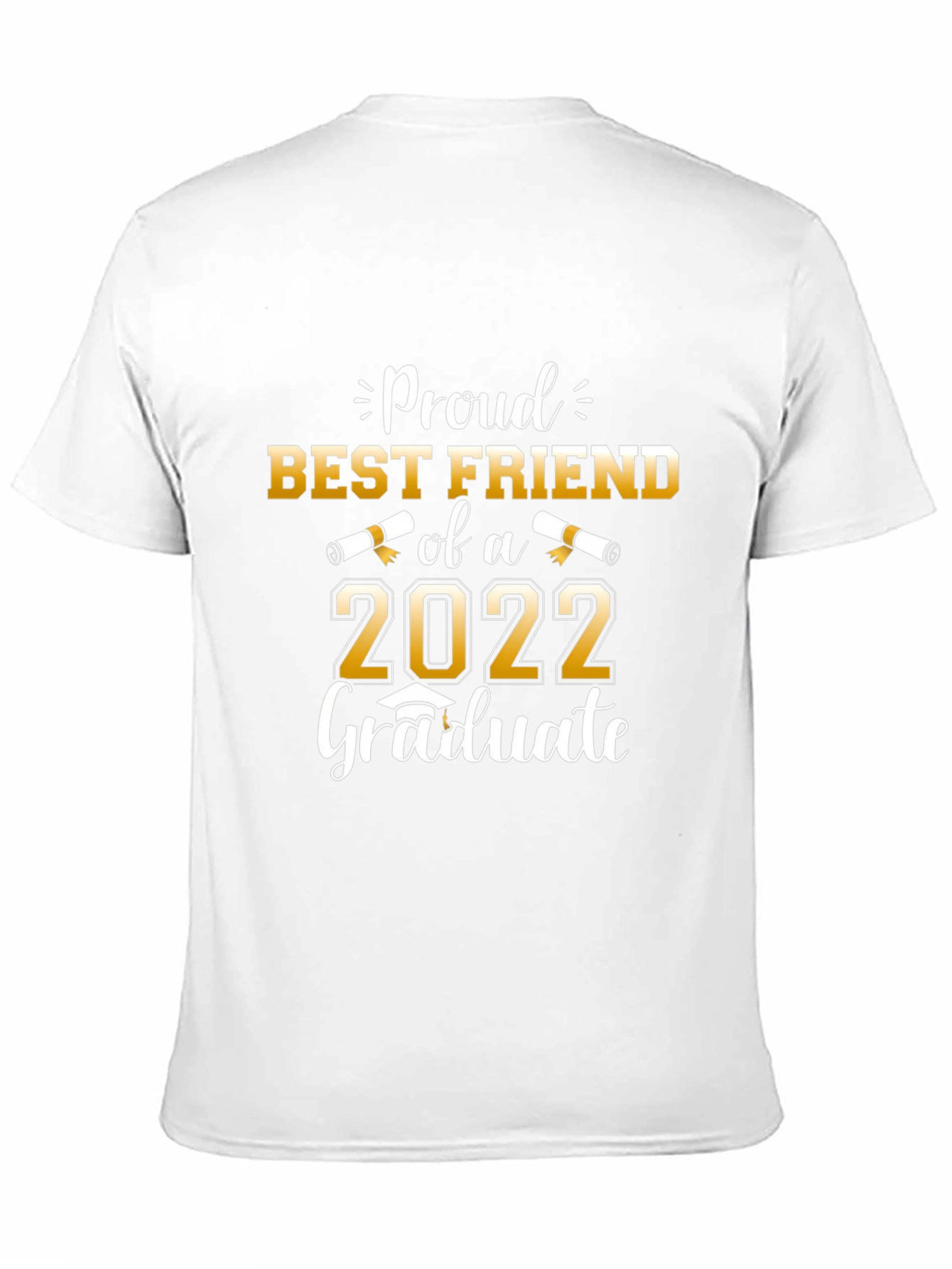 Black Proud Best Friend of a 2022 Graduate Black T-Shirt view 11