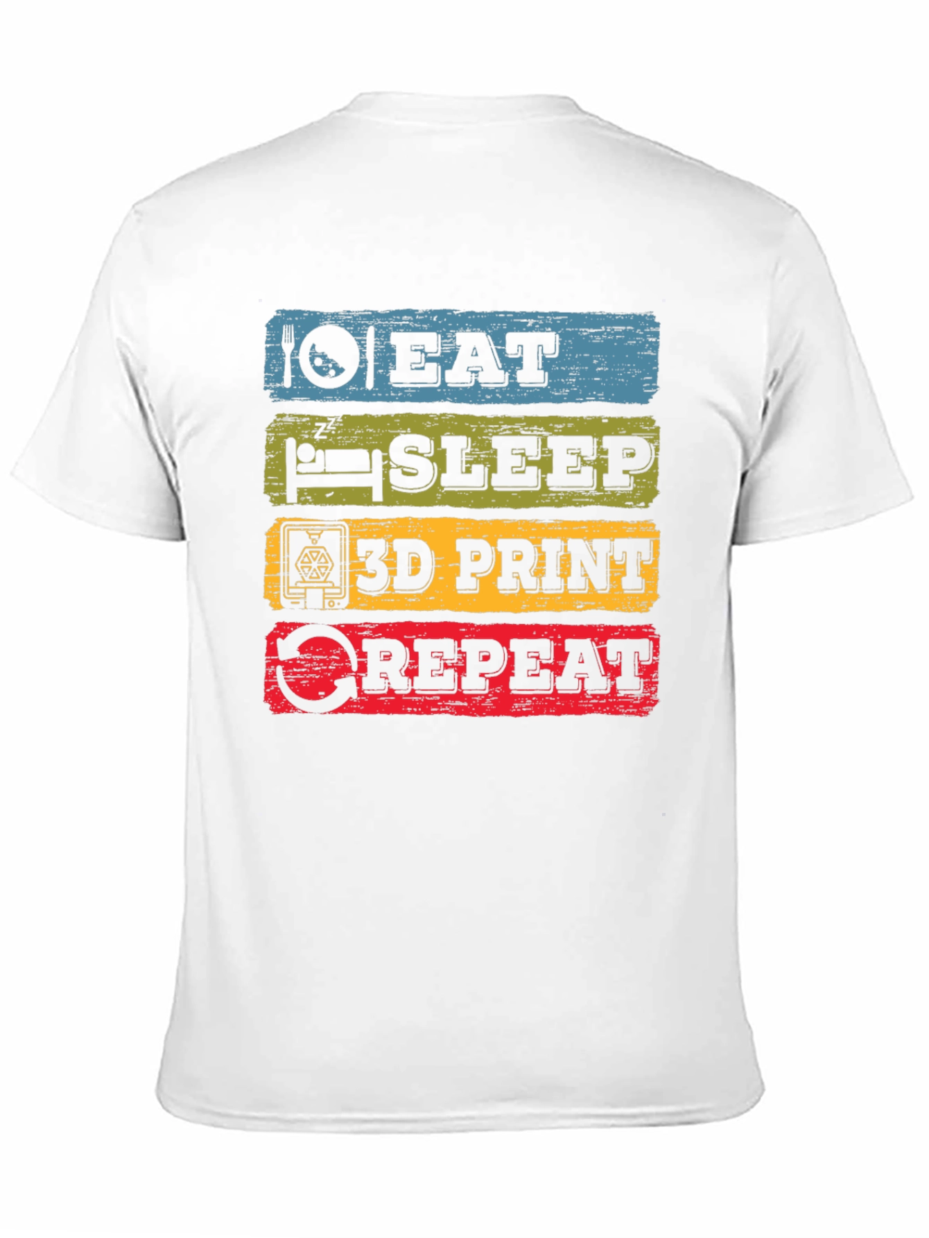 Eat Sleep 3D Print Repeat T-Shirt - 11