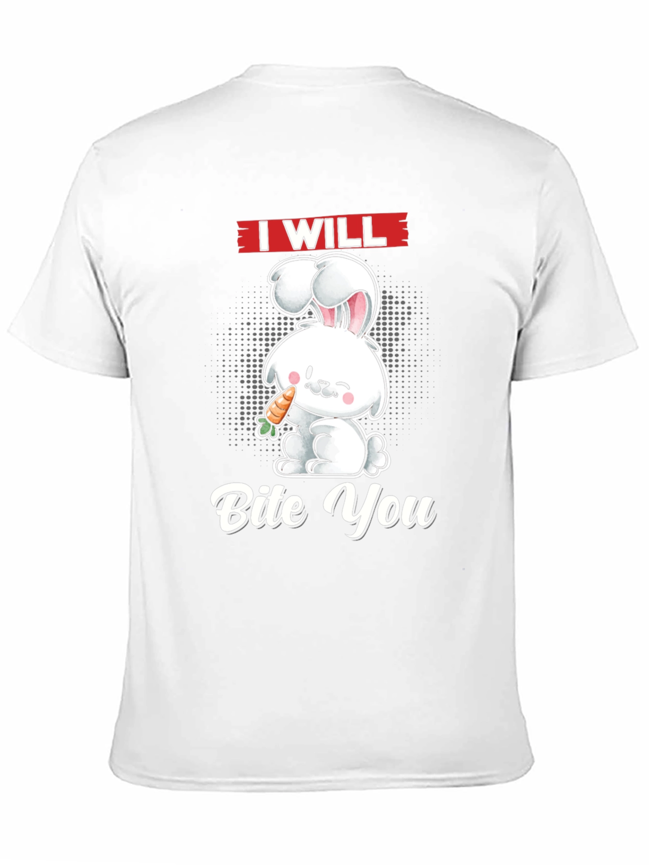 Black I Will Bite You Bunny Graphic Tee view 11