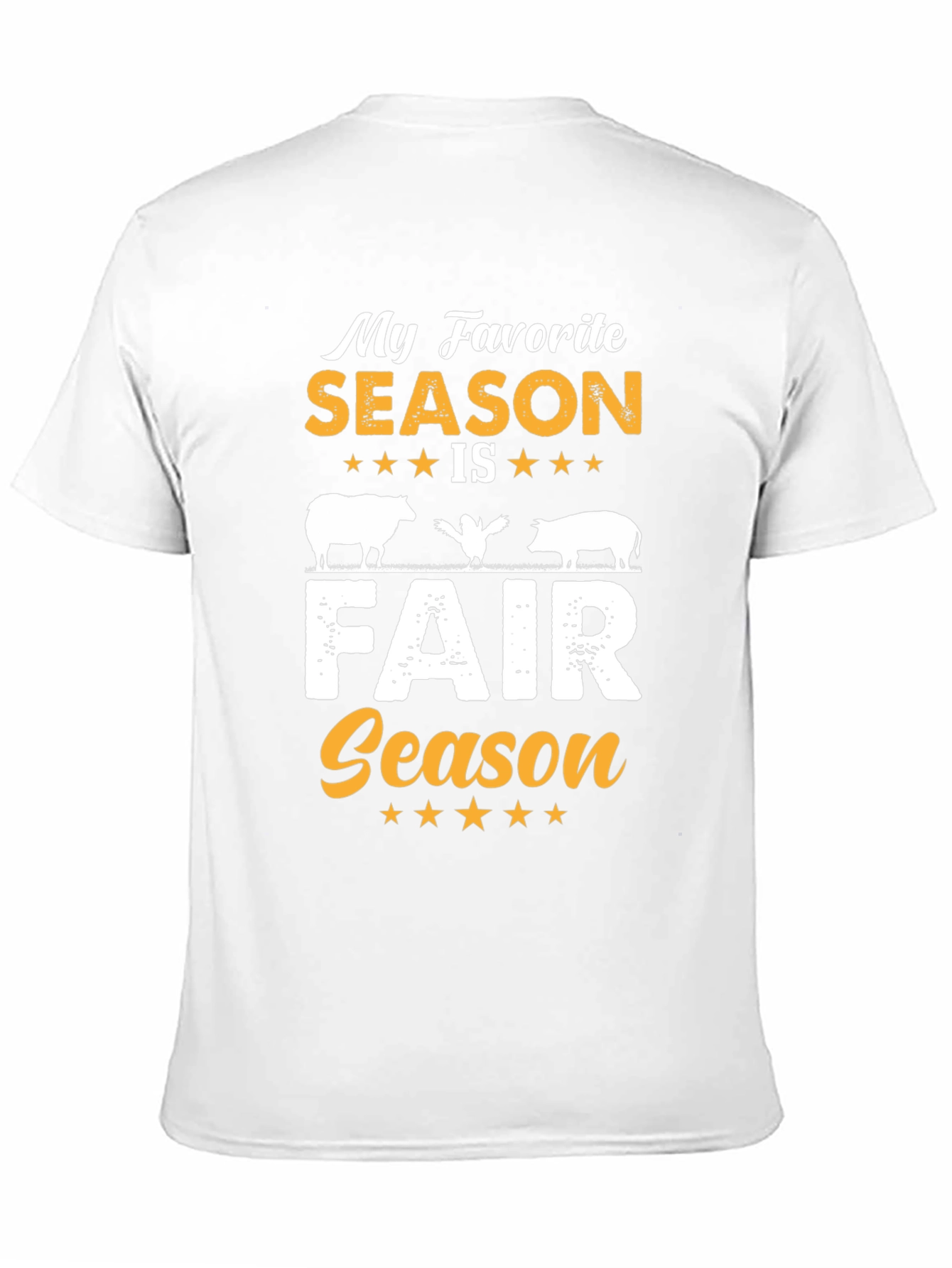 Black My Favorite Season is Fair Season T-Shirt view 11