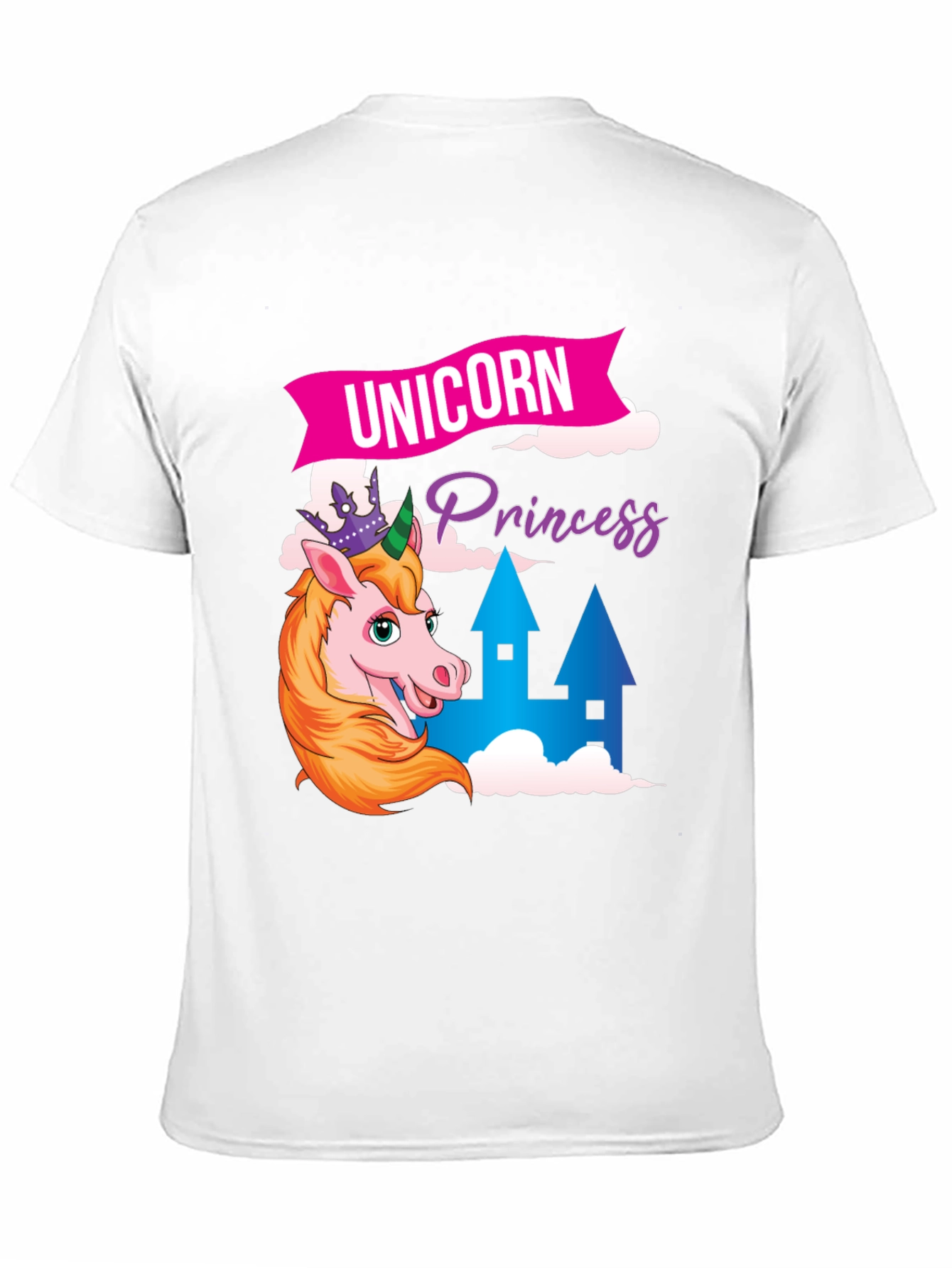 Black Unicorn Princess T-Shirt - Fun Graphic Tee view 11