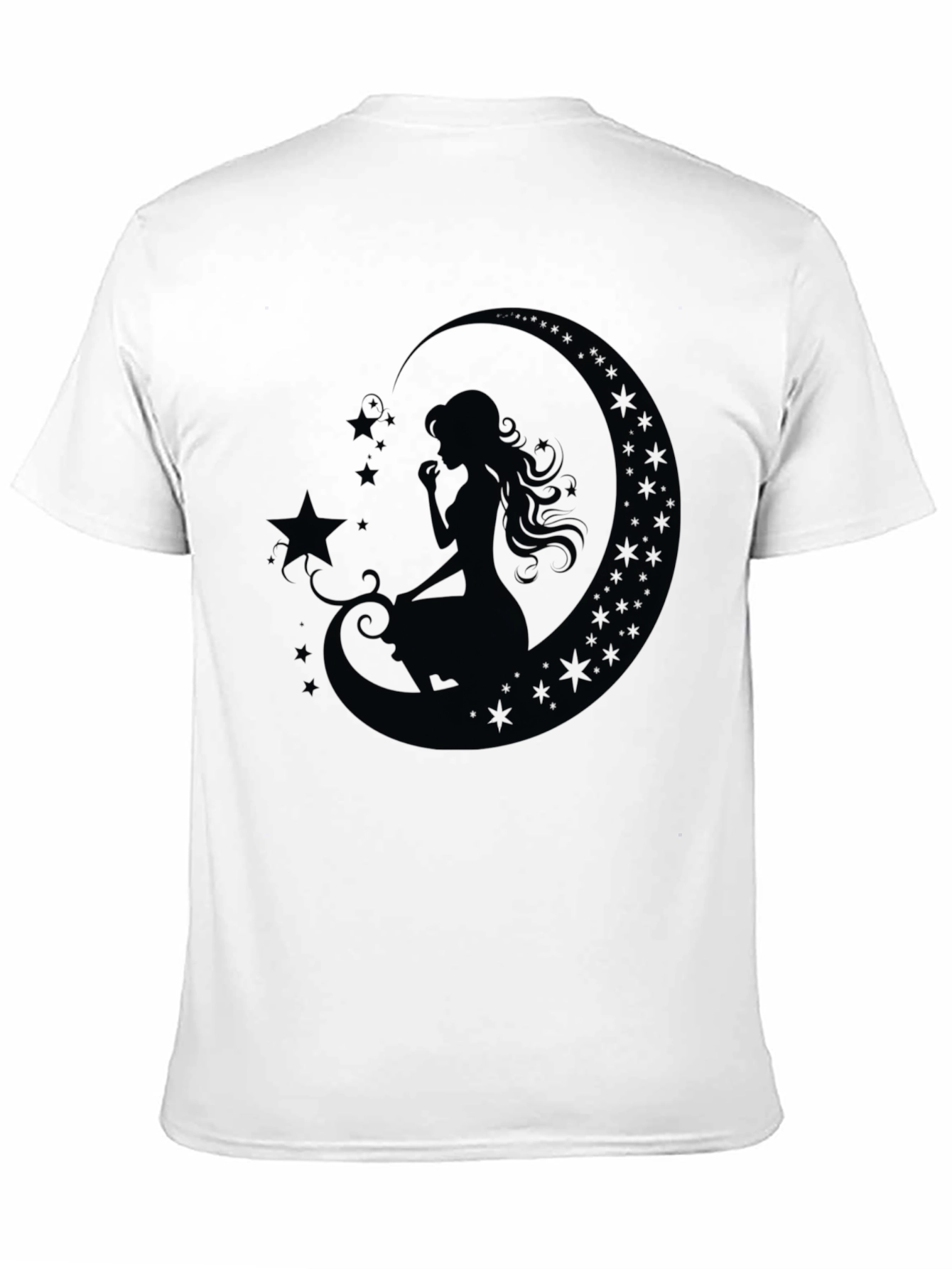 Black Moon Goddess Black T-Shirt view 11
