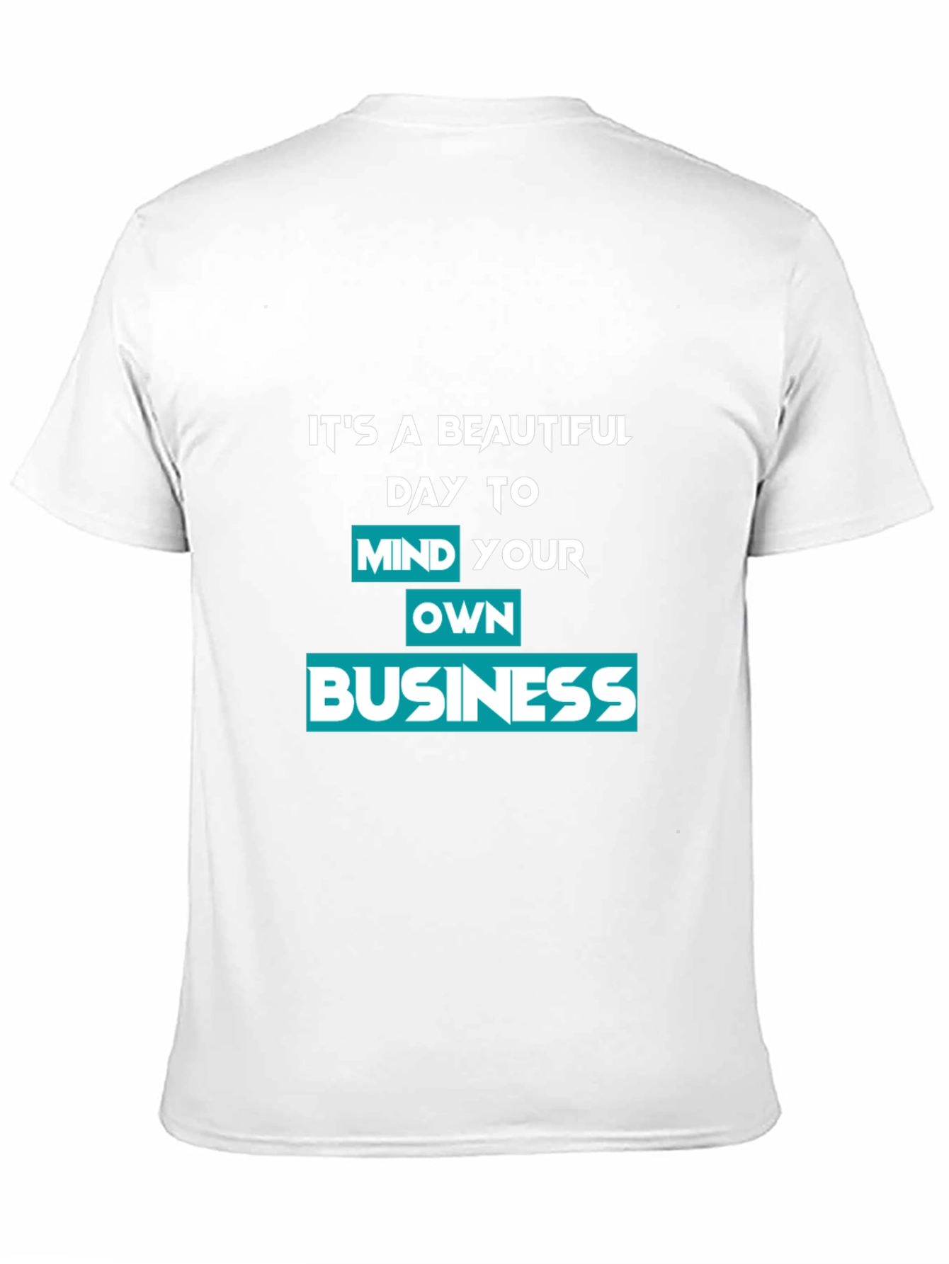Black Mind Your Own Business Graphic Tee view 11